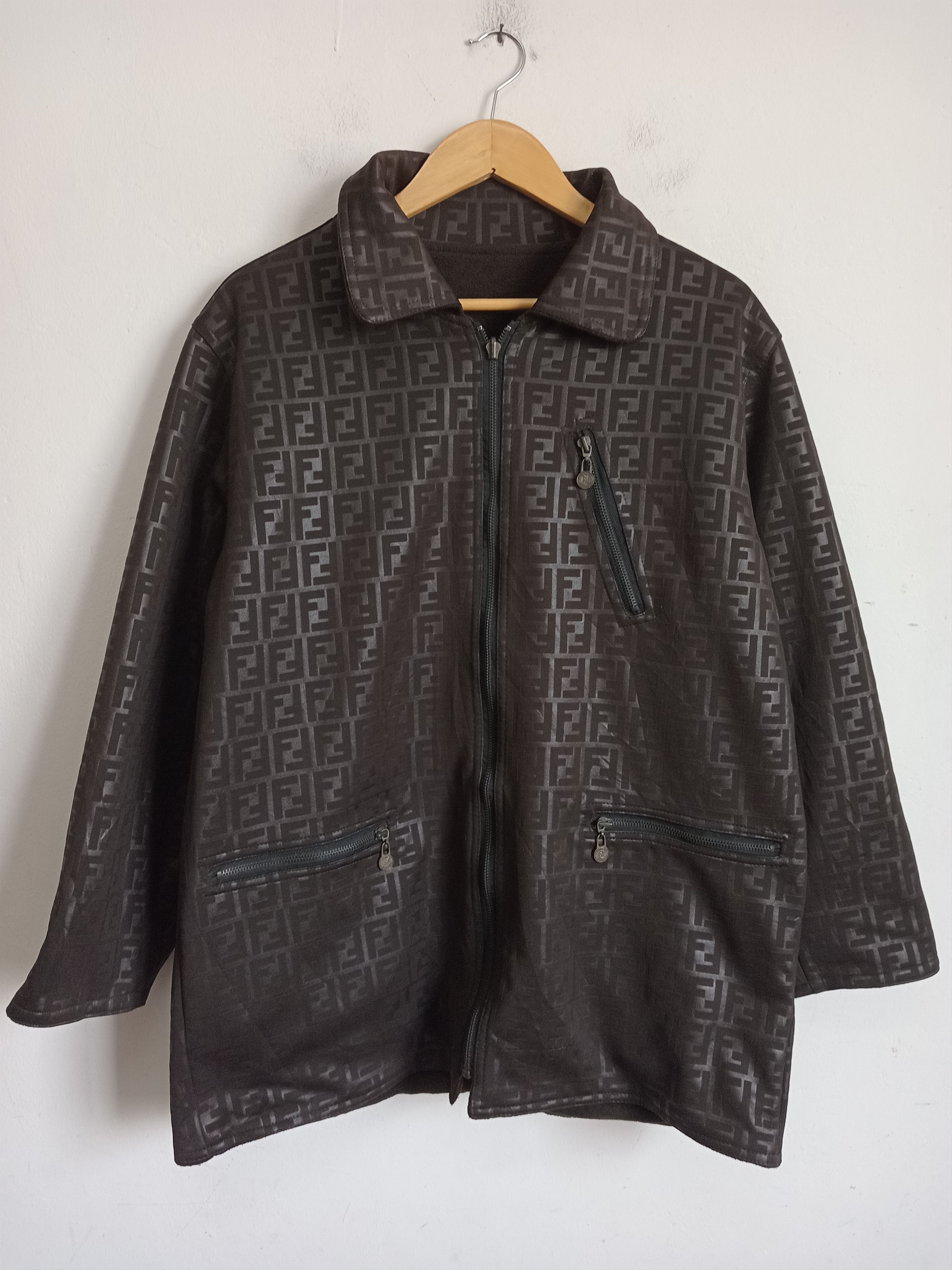 Fendi Vintage Reversible Fendi Roma Zucca Monogram Jacket | Grailed