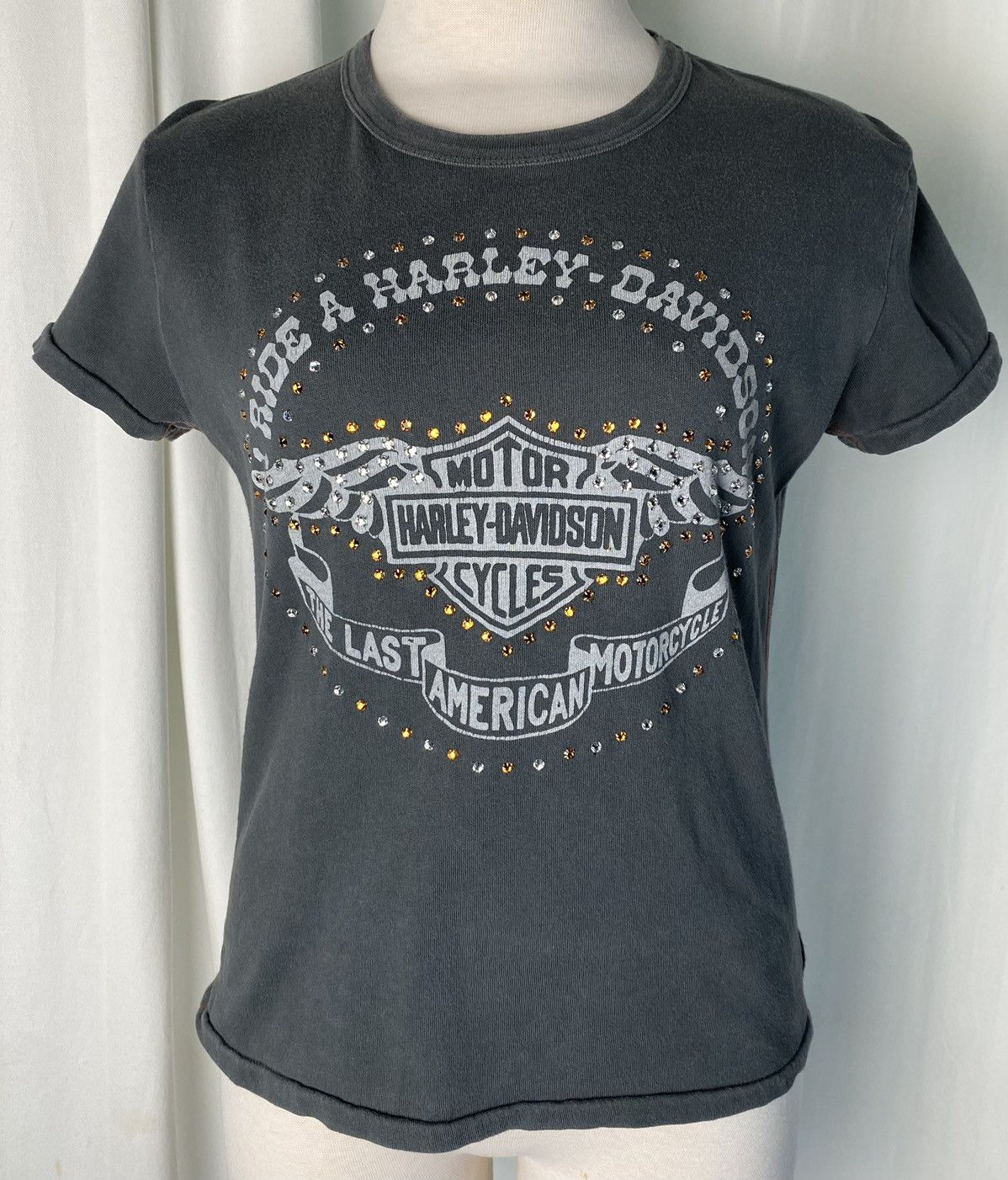 Trunk Ltd Harley Davidson Trunk LTD Swarovski Crystal Shirt Small Size S / US 4 / IT 40 - 1 Thumbnail