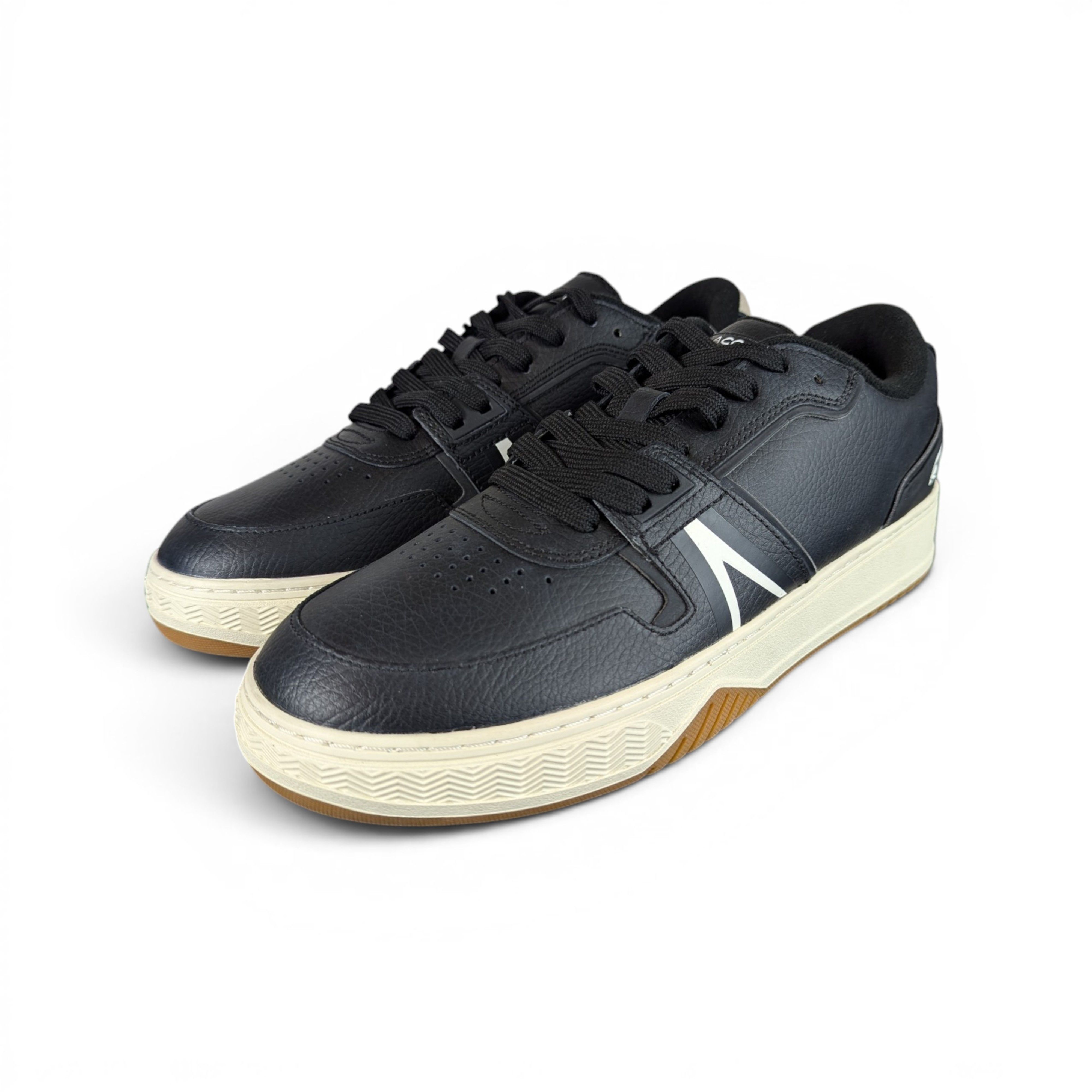 Lacoste LACOSTE BLACK LEATHER SNEAKERS Size US 10.5 / EU 43-44 - 1 Thumbnail