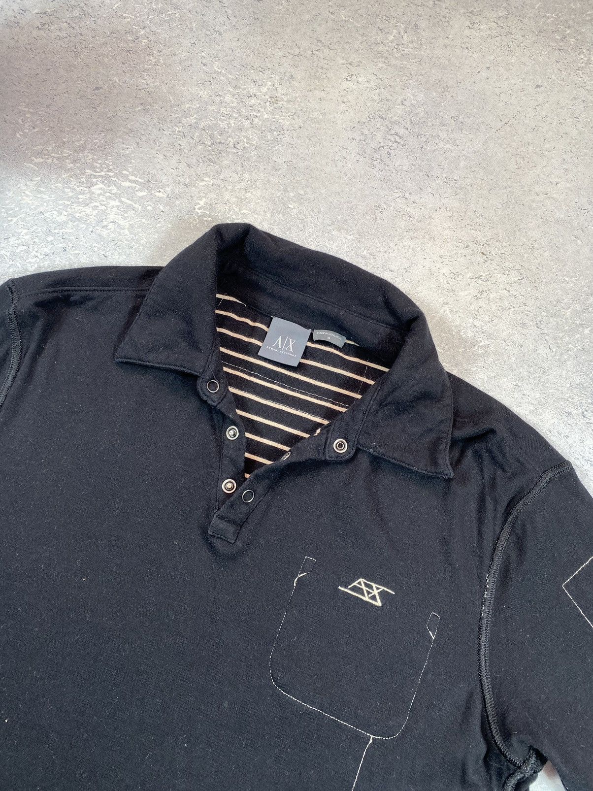 Armani Exchange Armani Exchange Men’s Black Polo Shirt Size Medium Size US M / EU 48-50 / 2 - 5 Thumbnail