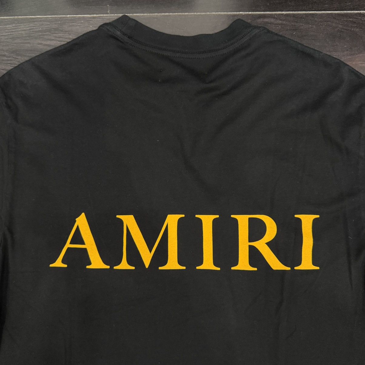 Amiri Amiri MA Logo Tee Black/Yellow Size US S / EU 44-46 / 1 - 4 Thumbnail