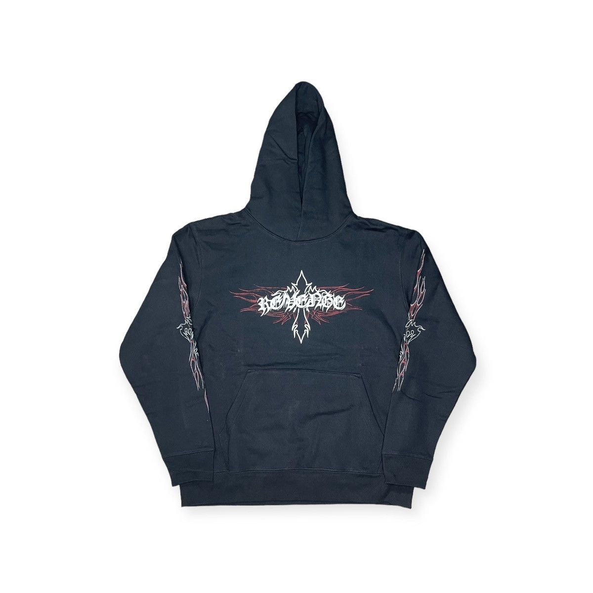 Revenge REVENGE FLAMING CROSS HOODIE BLACK Size US XL / EU 56 / 4 - 1 Thumbnail