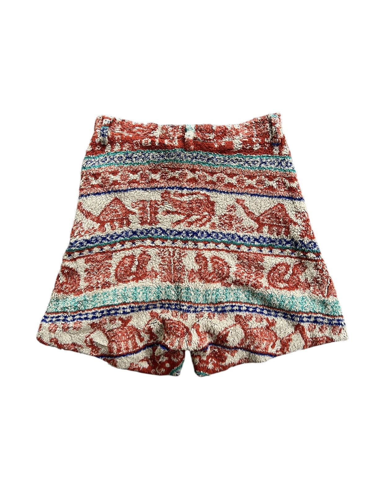 Ne-Net Ne-Net Animal Motif Aztec Boa Fleece Shorts Size US 31 - 2 Thumbnail