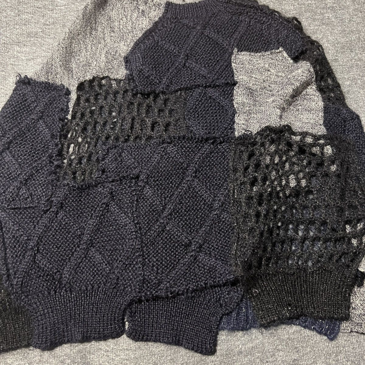 Comme des Garcons × Junya Watanabe Junya Watanabe Comme Des Garcons Knit Patchwork Sweater Size US M / EU 48-50 / 2 - 4 Thumbnail