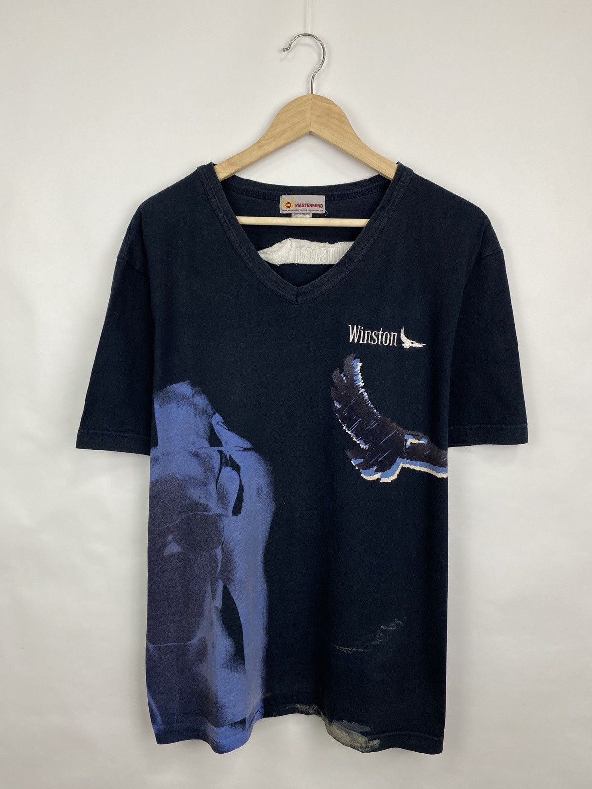 Marlboro 🇺🇸 Vintage 90s Winston cigarette t-shirt retro Y2K rare hupe Size US XL / EU 56 / 4 - 3 Thumbnail