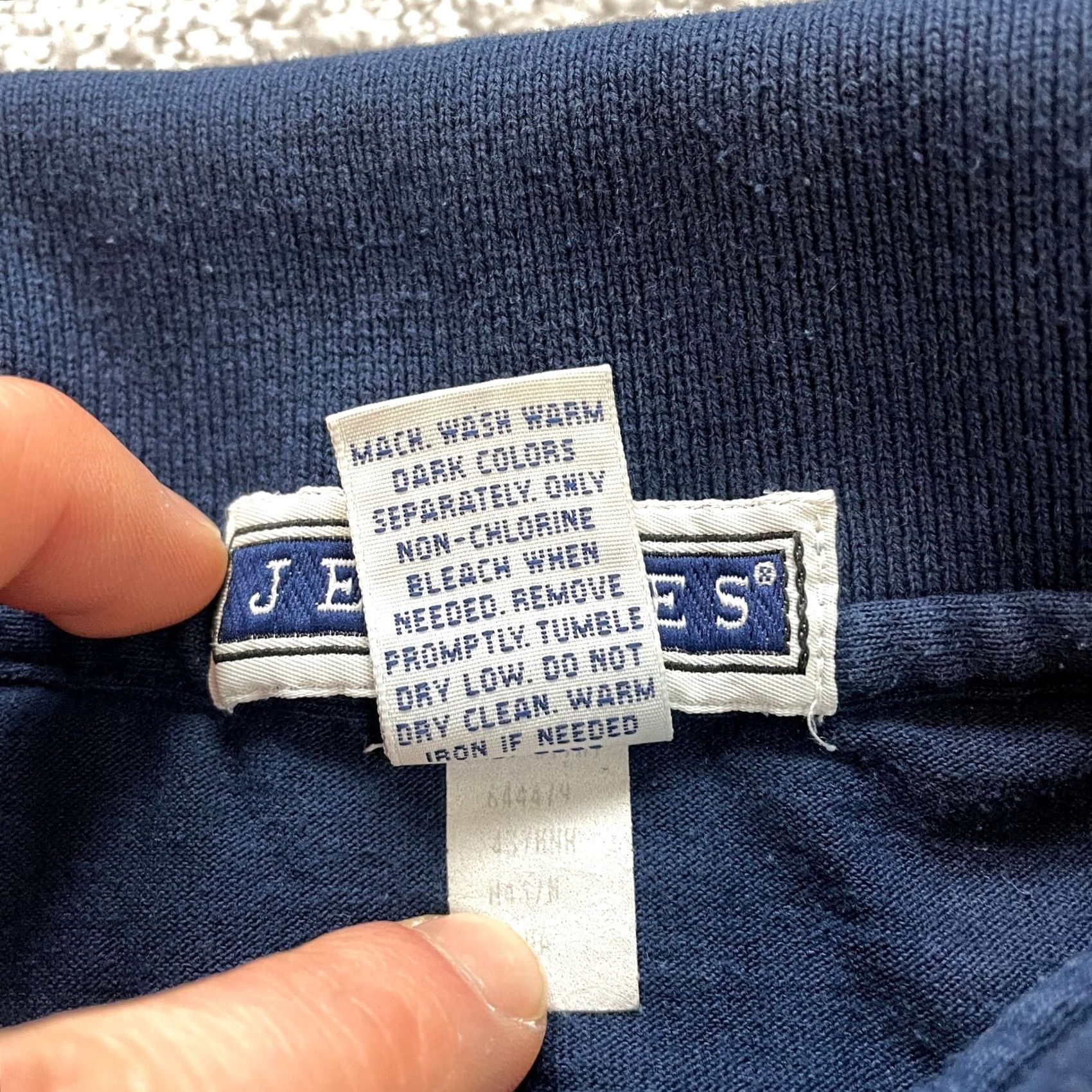 Jerzees VINTAGE Jerzees Polo Shirt Mens XL Blue collared Davis Consulting Logo Golf Rugby Adult Size US XL / EU 56 / 4 - 4 Thumbnail