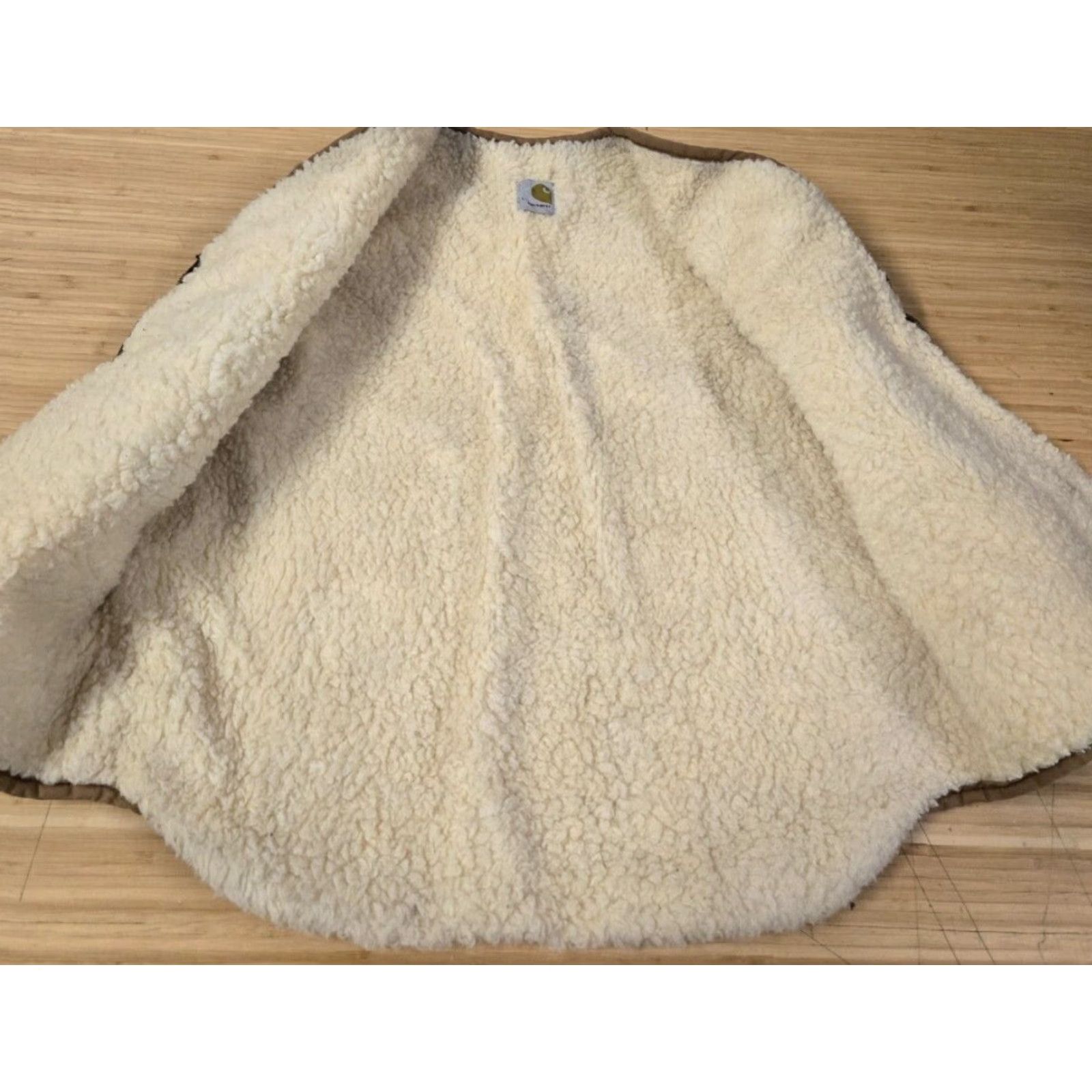 Carhartt VINTAGE Carhartt Vest 80s L Tall Tan Brown Canvas USA Men L PVC? Size US L / EU 52-54 / 3 - 3 Thumbnail
