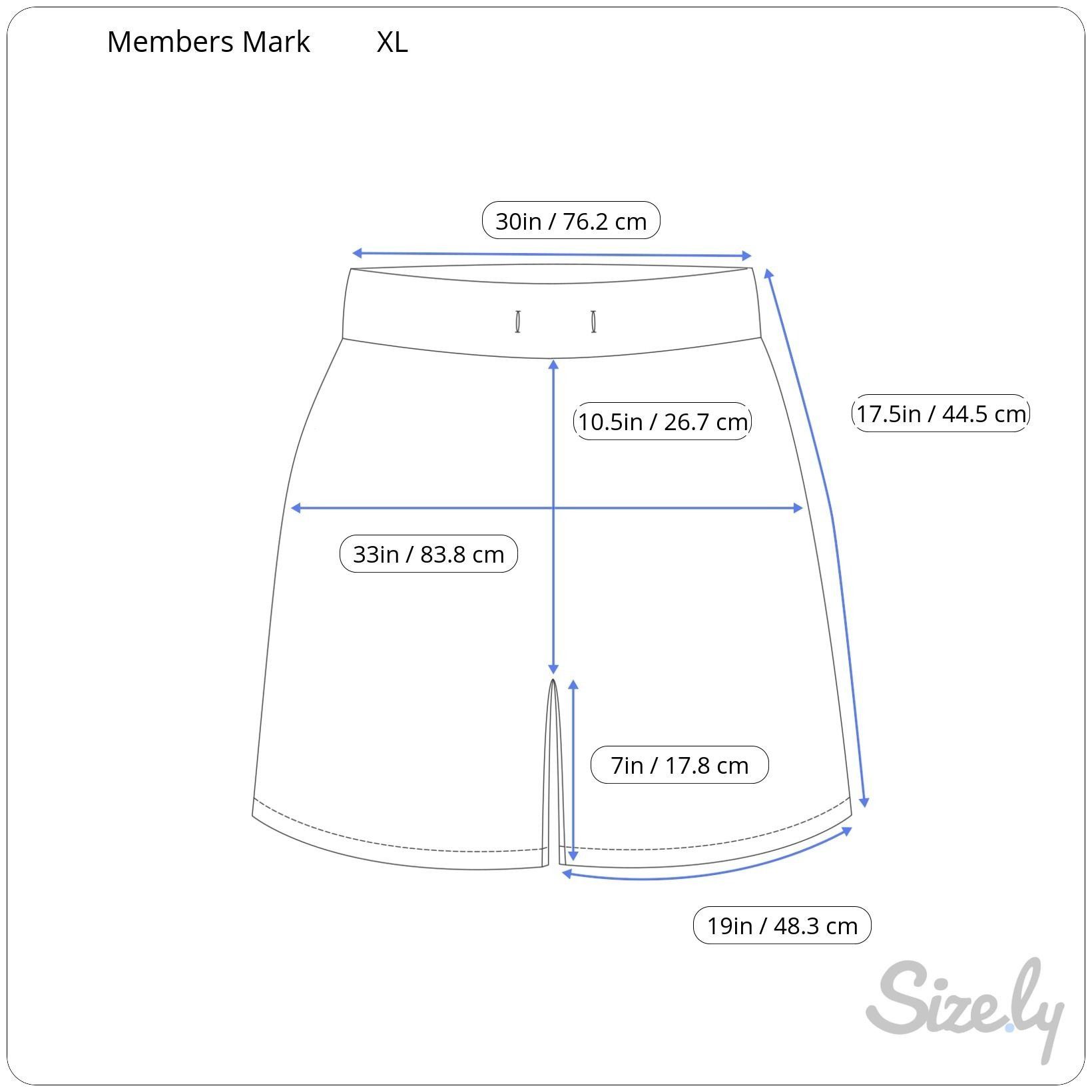 Other Members Mark Women's Everyday High-Rise Gray Bike Shorts XL Size 30" / US 8 / IT 44 - 2 Thumbnail