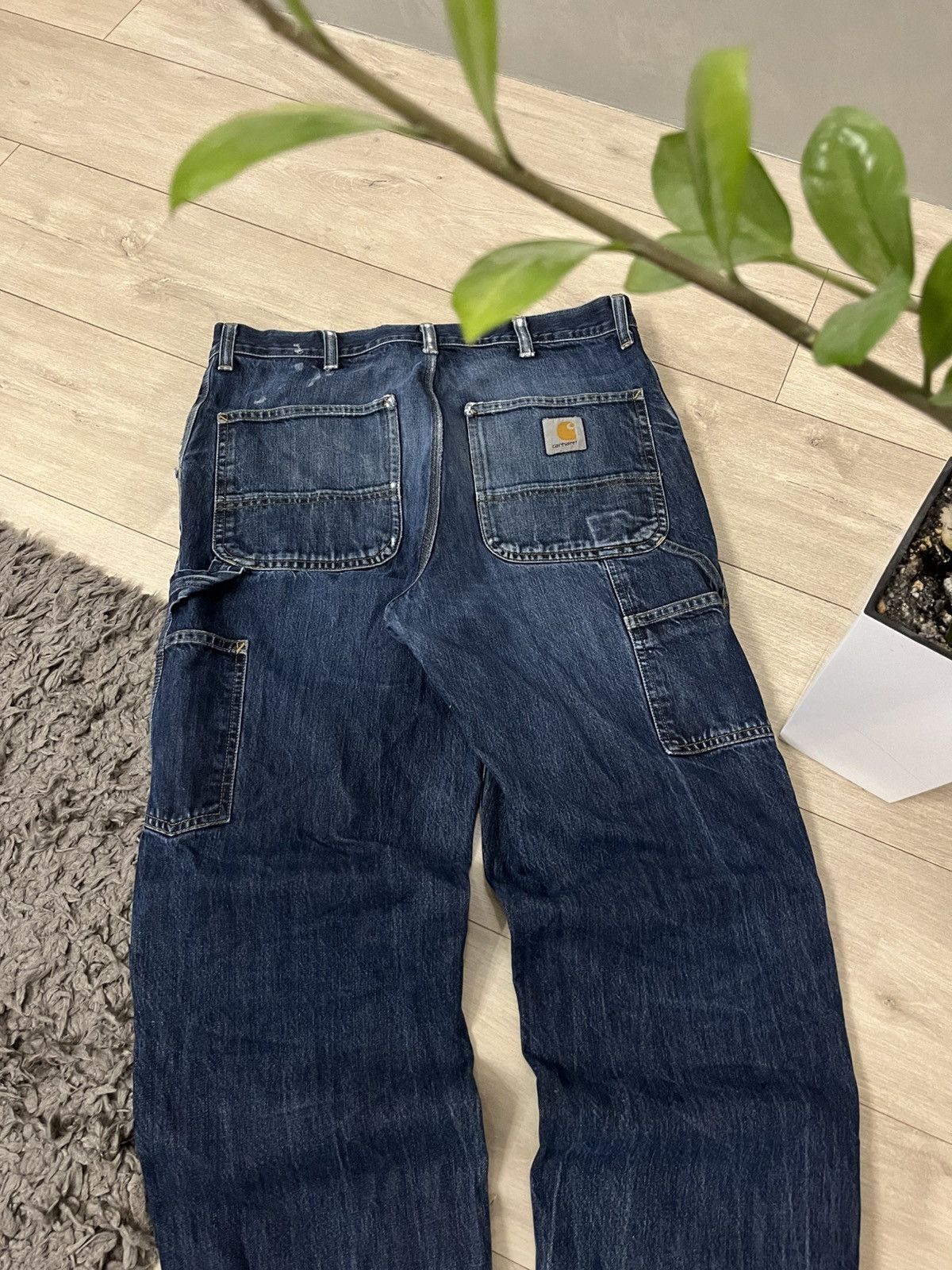 Carhartt 🔥90's Carhartt Double Knee Faded Y2k Carpenters Work Jeans Size US 32 / EU 48 - 9 Thumbnail
