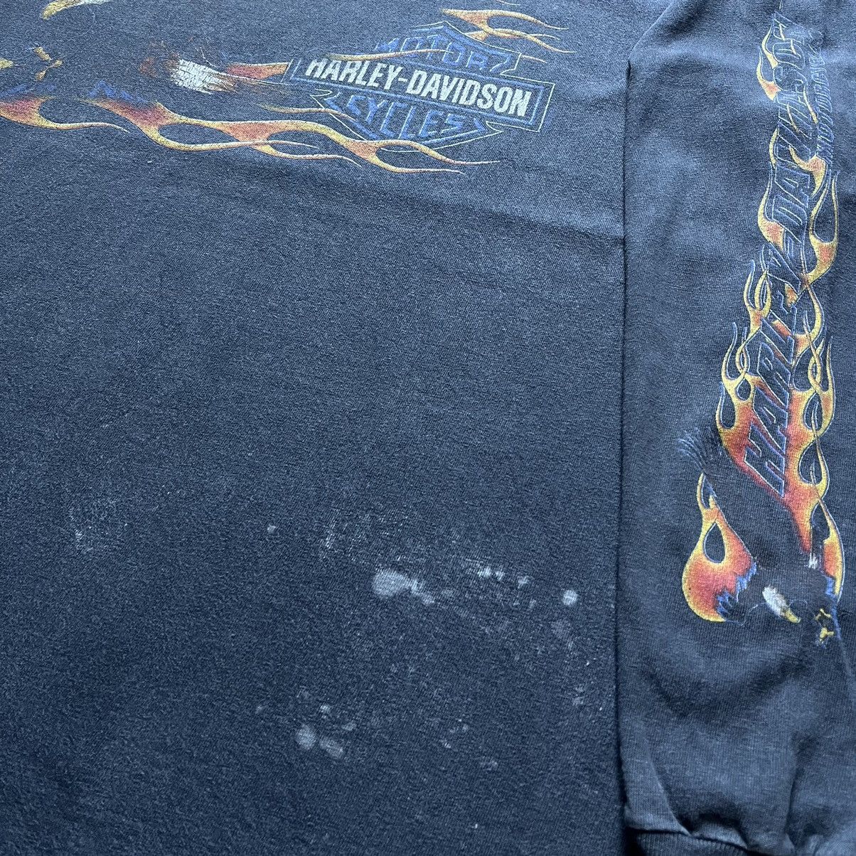 Harley Davidson Vintage Harley Davidson Eagle Flame Long Sleeve Tee XL Size US XL / EU 56 / 4 - 6 Thumbnail