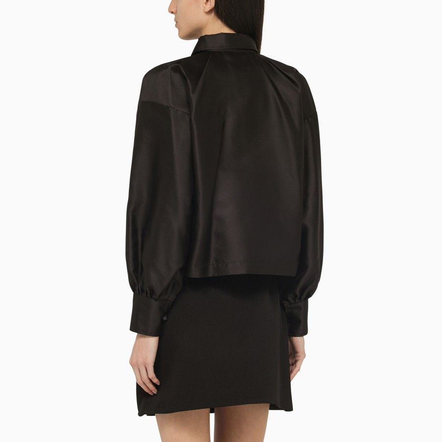 Max Mara o1d2blof0824 Blouse in Black Size XS / US 0-2 / IT 36-38 - 3 Thumbnail