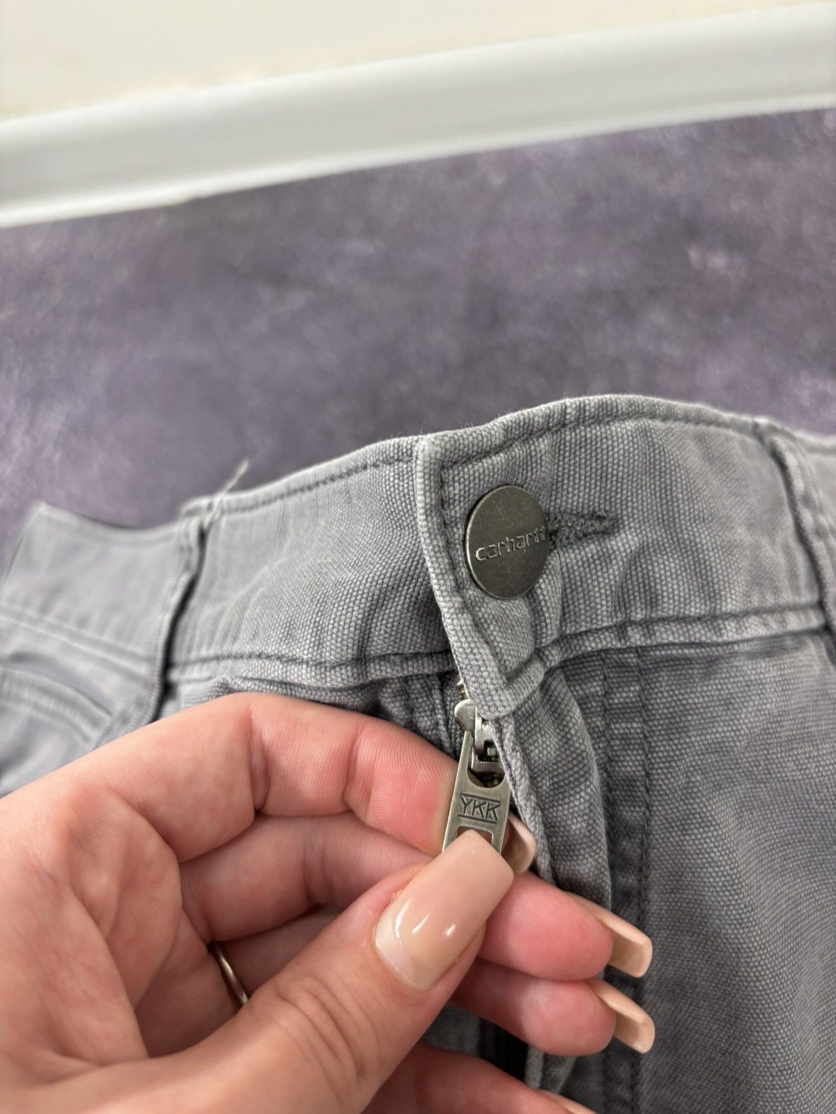 Carhartt Vintage Carhartt American Gray Y2K Work Hype Pants Jeans Size US 34 / EU 50 - 14 Thumbnail