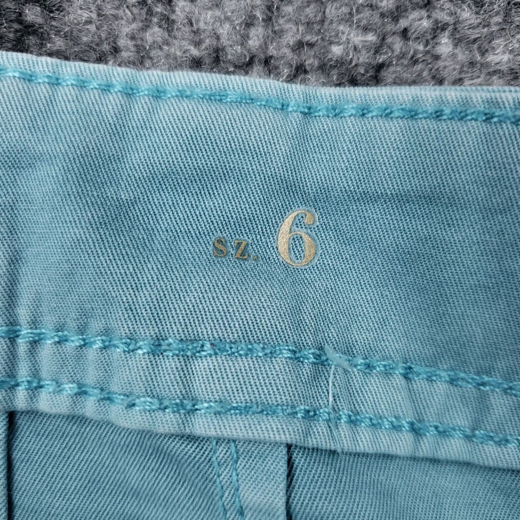 Zara Zara Womens Pants Blue 6 Slim Cropped Cargo Pockets Mid Rise Flat Front Outdoor Size 28" / US 6 / IT 42 - 4 Thumbnail