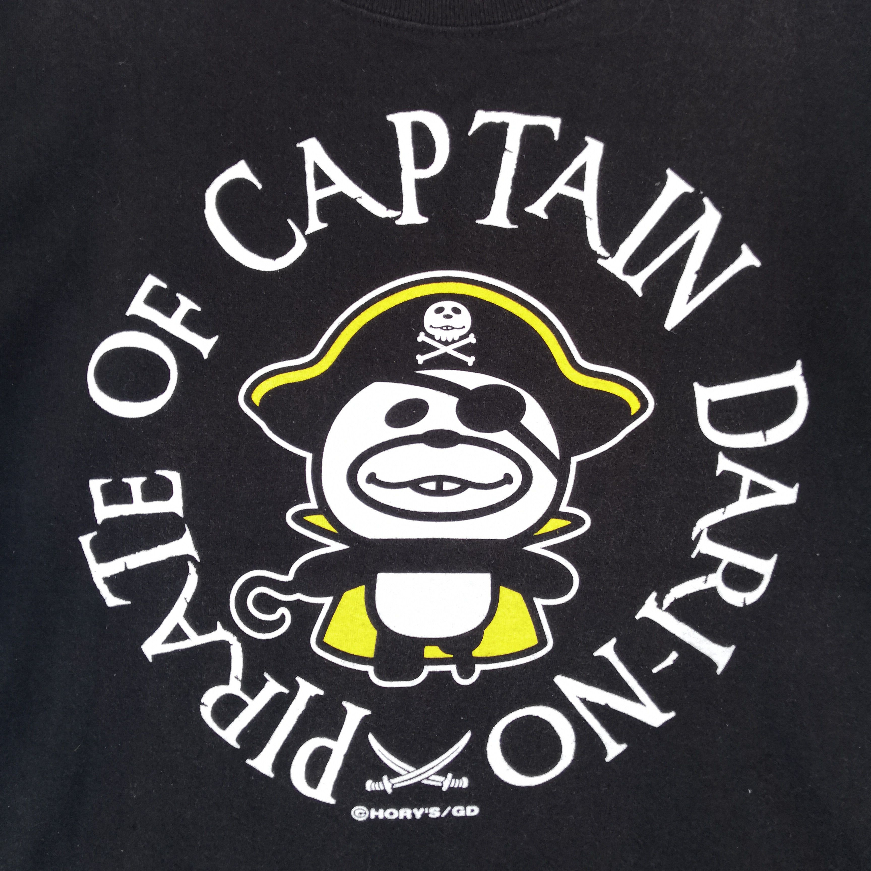 Japanese Brand Pirate of Captain Dari-no Tshirt Japanese Anime Parody Tees Size US L / EU 52-54 / 3 - 4 Thumbnail