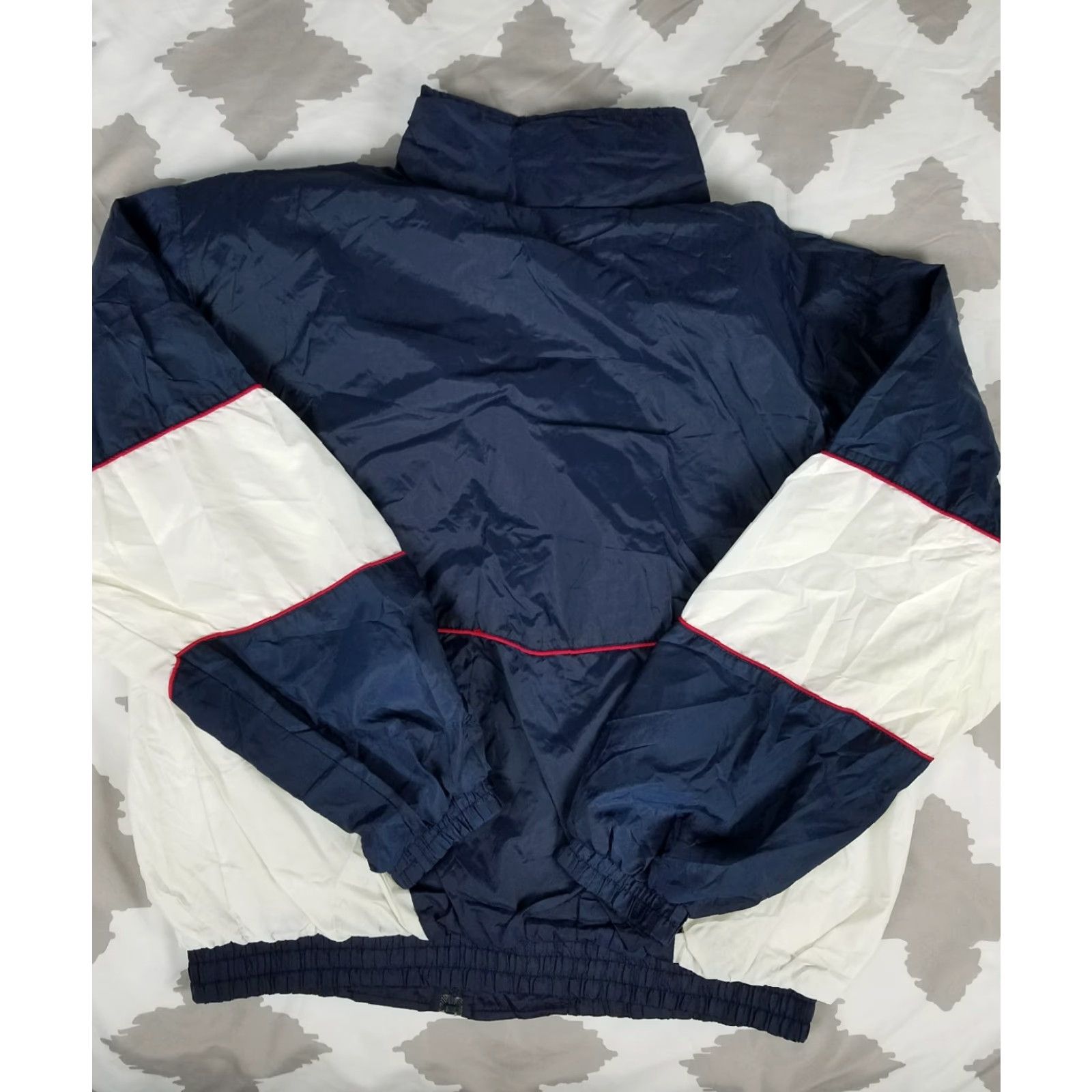 Vintage USA Olympics Official Windbreaker Jacket Mens L Red White Blue VTG Nylon Size US L / EU 52-54 / 3 - 3 Thumbnail
