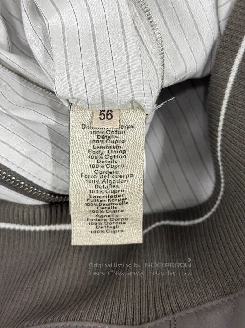 Hermes Hermes Men's baseball-style stand collar zipper leather ja Size US XL / EU 56 / 4 - 5 Thumbnail