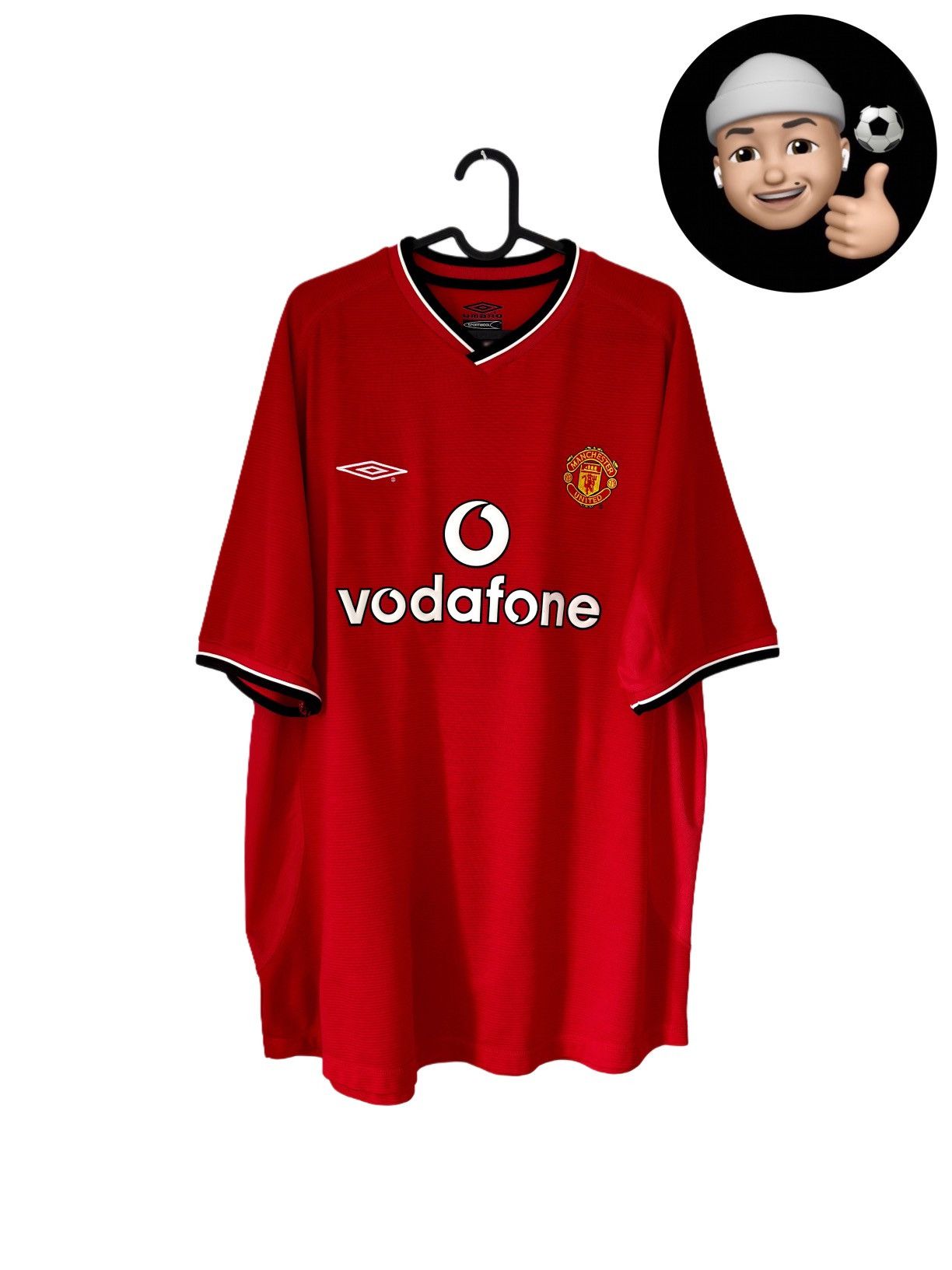 Umbro 2000 2002 Manchester United Umbro Home Vintage Soccer Jersey Size US XL / EU 56 / 4 - 1 Thumbnail