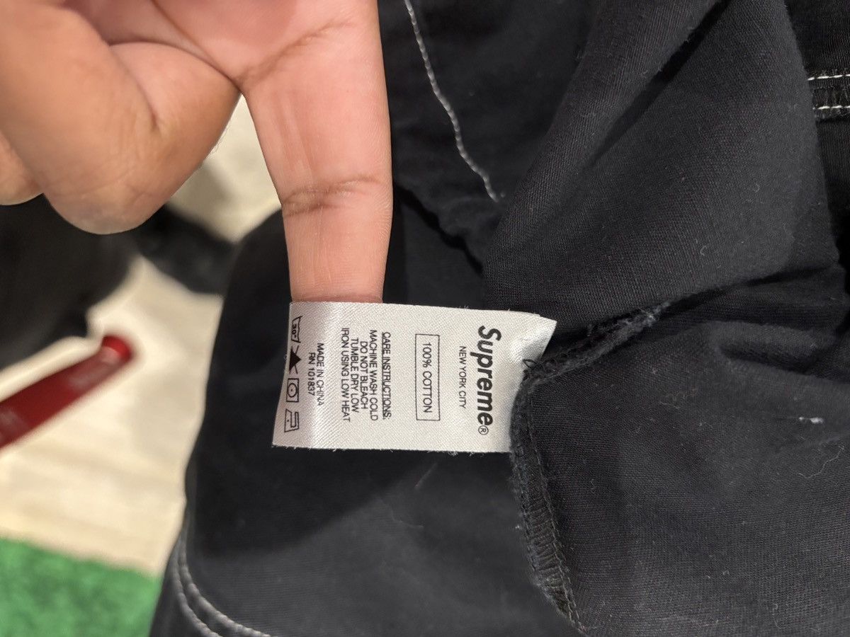 Supreme Supreme Contrast Stitch Twill Pullover Black Size: M Size US M / EU 48-50 / 2 - 5 Thumbnail