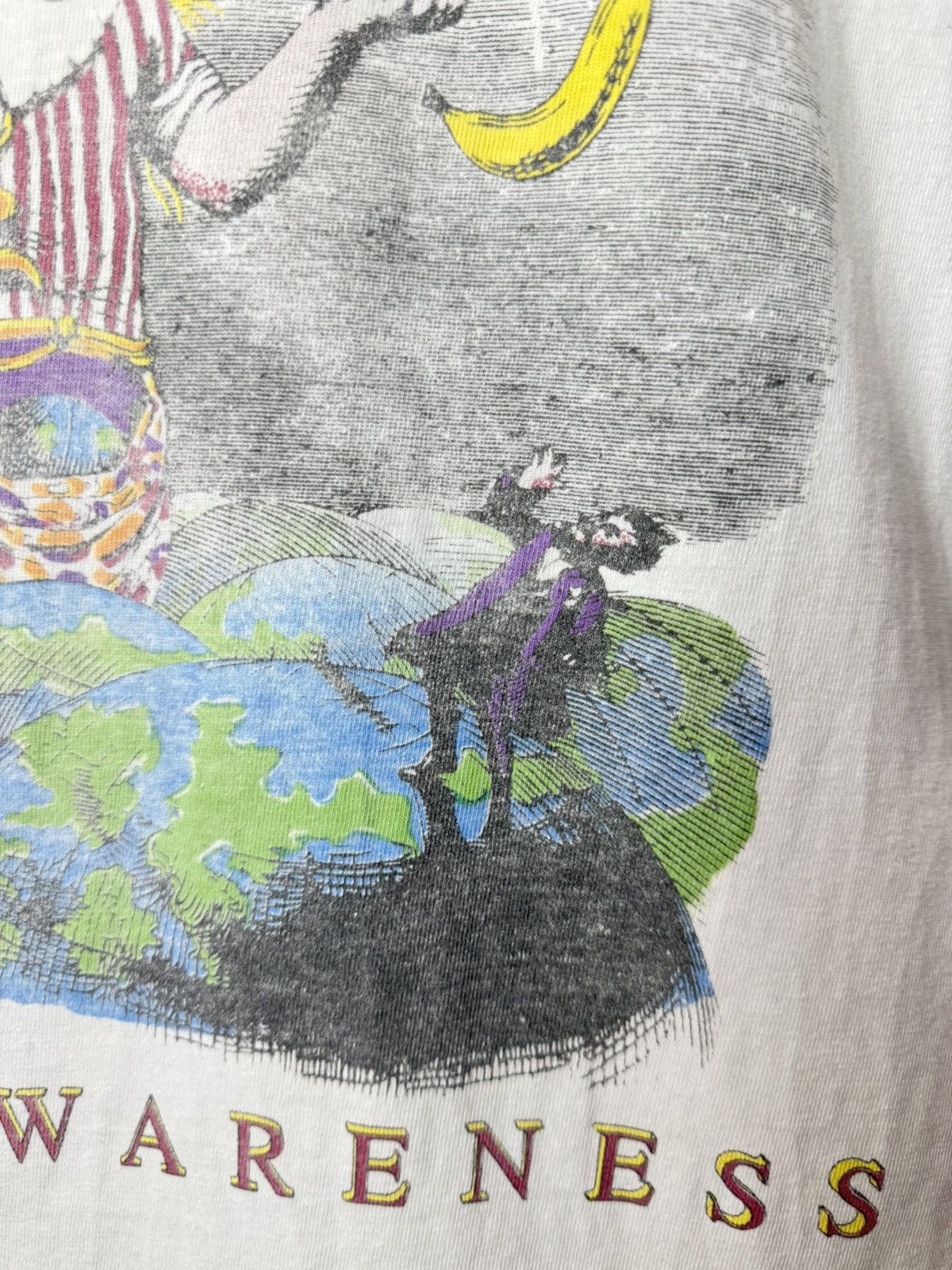 Hard Rock Cafe Vintage 1991 Hard Rock Cafe AIDS AWARENESS T Shirt Size US M / EU 48-50 / 2 - 11 Thumbnail