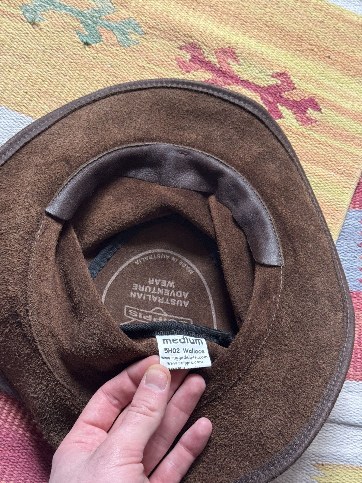 Genuine Leather Vintage Genuine Leather Australian Brown Cowboy Hat Size ONE SIZE - 7 Thumbnail