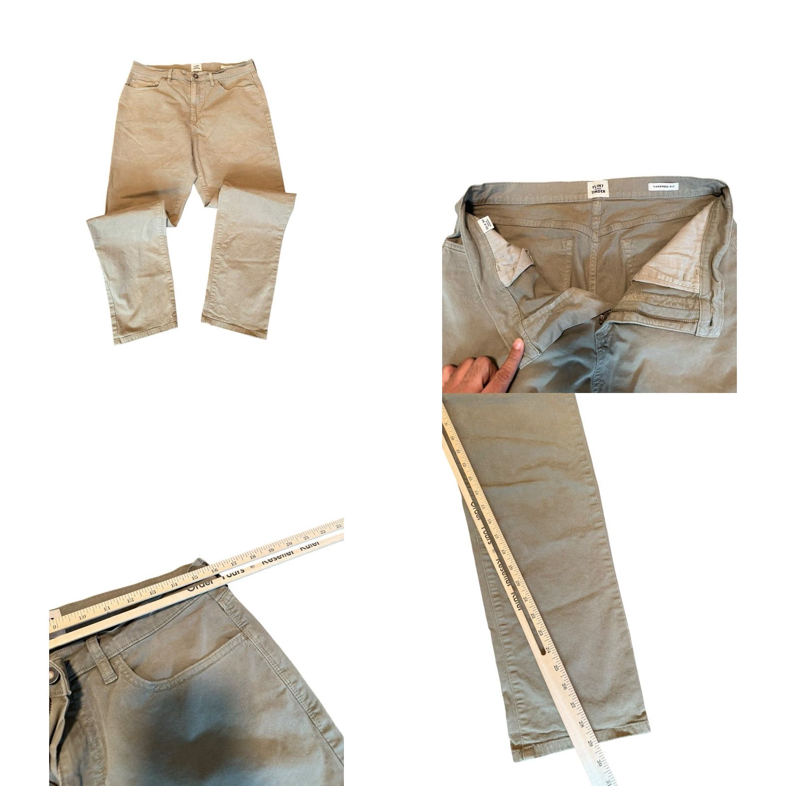 Flint And Tinder Flint and Tinder Chino Pants Men’s 33x30 Green Tapered Fit Pant Outdoor Shirt? Size US 33 - 8 Thumbnail