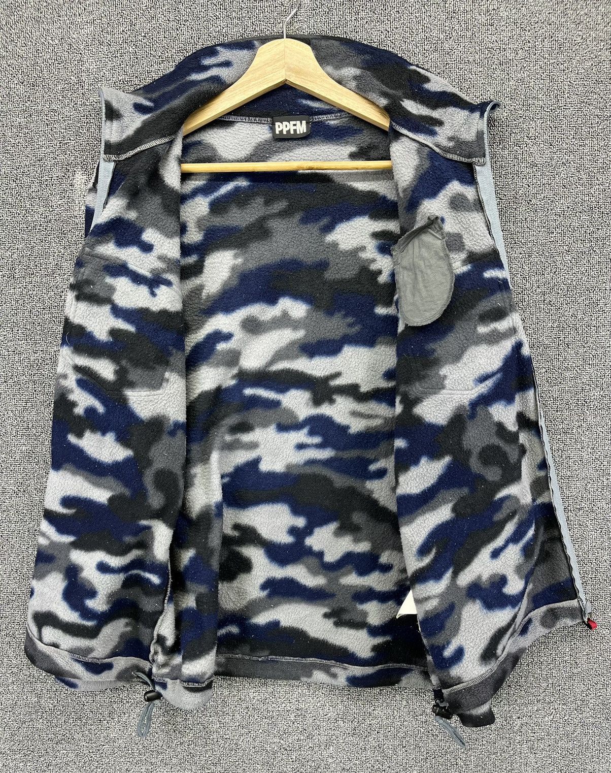 PPFM Vintage PPFM Military Camo Fleece Zip Up Punk Jacket Size US L / EU 52-54 / 3 - 7 Thumbnail