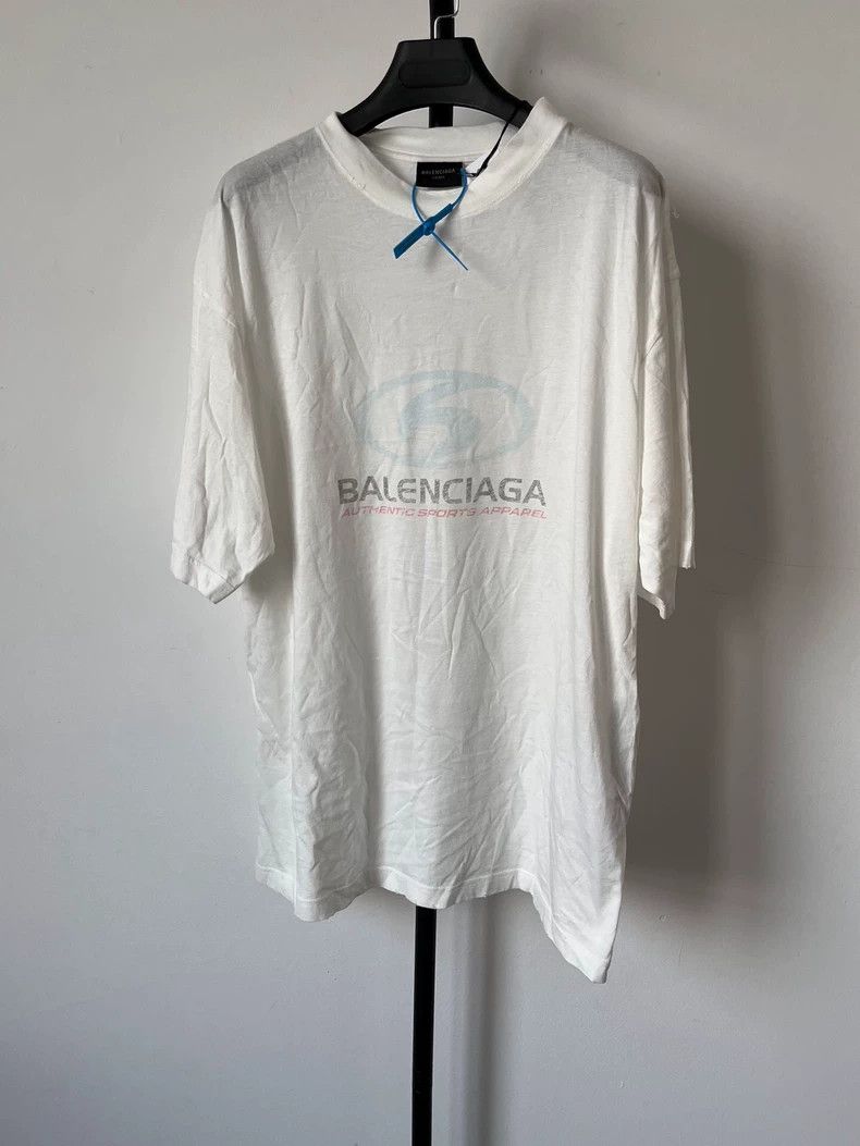 Balenciaga Balenciaga Logo Print Crew Neck Loose Short Sleeve T-Shirt Size US XS / EU 42 / 0 - 1 Thumbnail