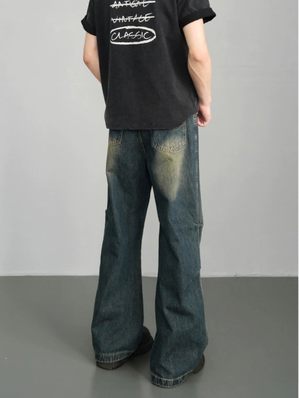 Jean American retro distressed cleanfit flared jeans Size US 32 / EU 48 - 3 Thumbnail