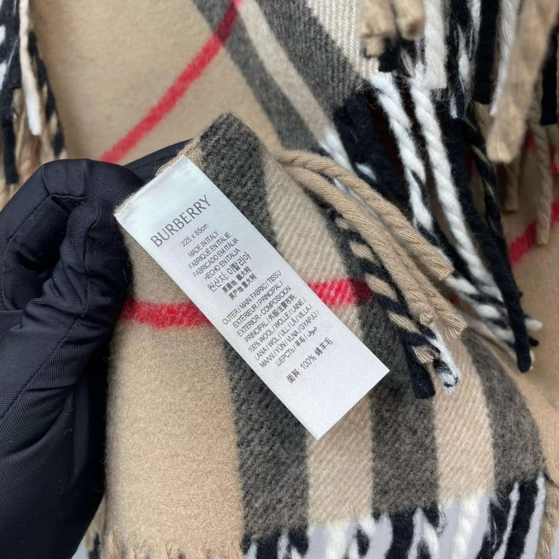 Burberry Burberry Yellow Check Wool Shawl NWT Size ONE SIZE - 6 Thumbnail