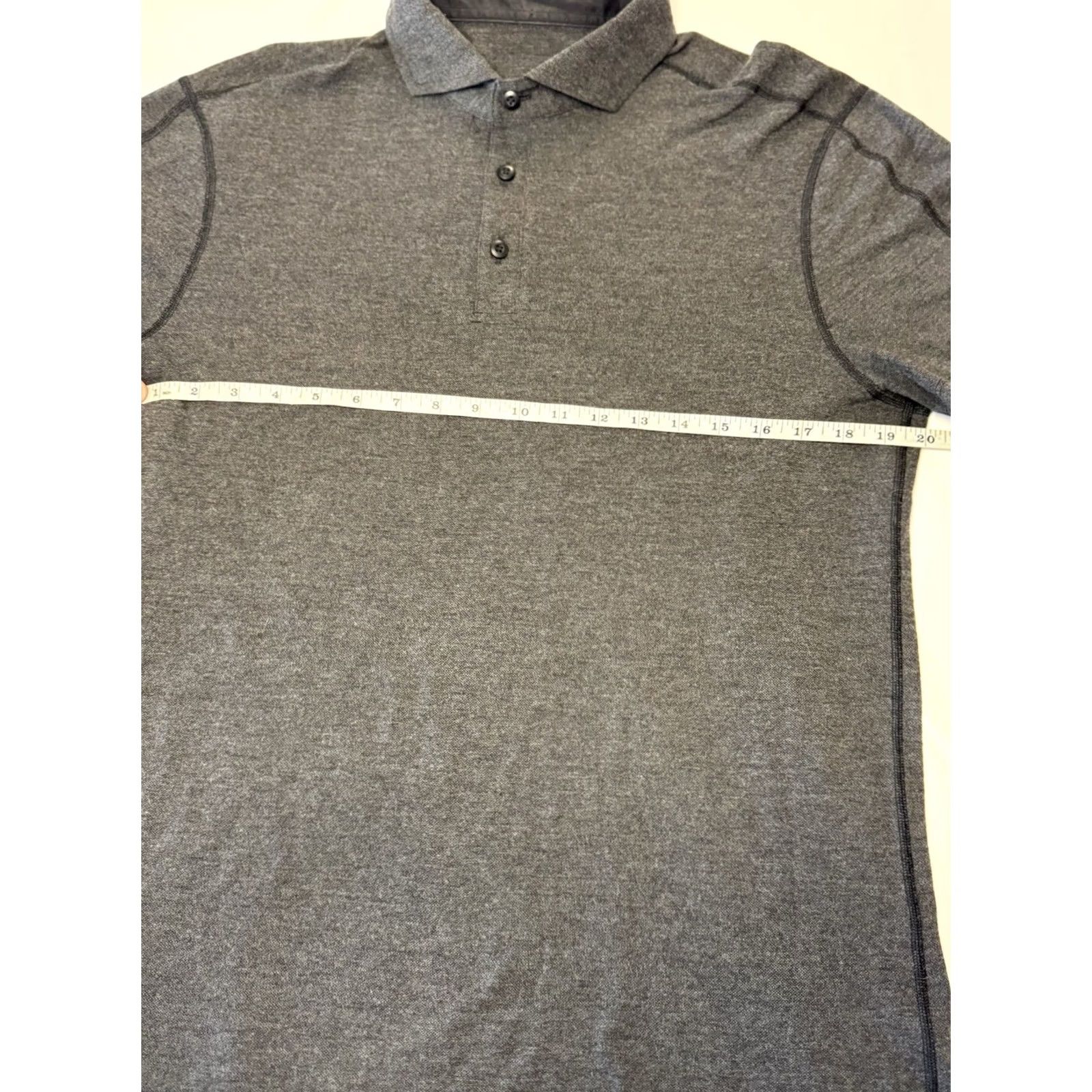 Lululemon Lululemon Evolution Polo Shirt Men M Gray Short Sleeve Knit Cotton Blend Breathable Stretch Regular Fit Solid Golf Tennis Walking Related— Size US M / EU 48-50 / 2 - 3 Thumbnail