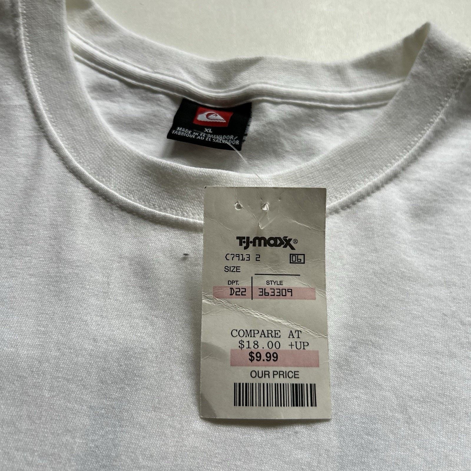 Quiksilver × Vintage Vintage Quiksilver T-Shirt XL White Surf Skate Logo NWT Rare Size US XL / EU 56 / 4 - 5 Thumbnail