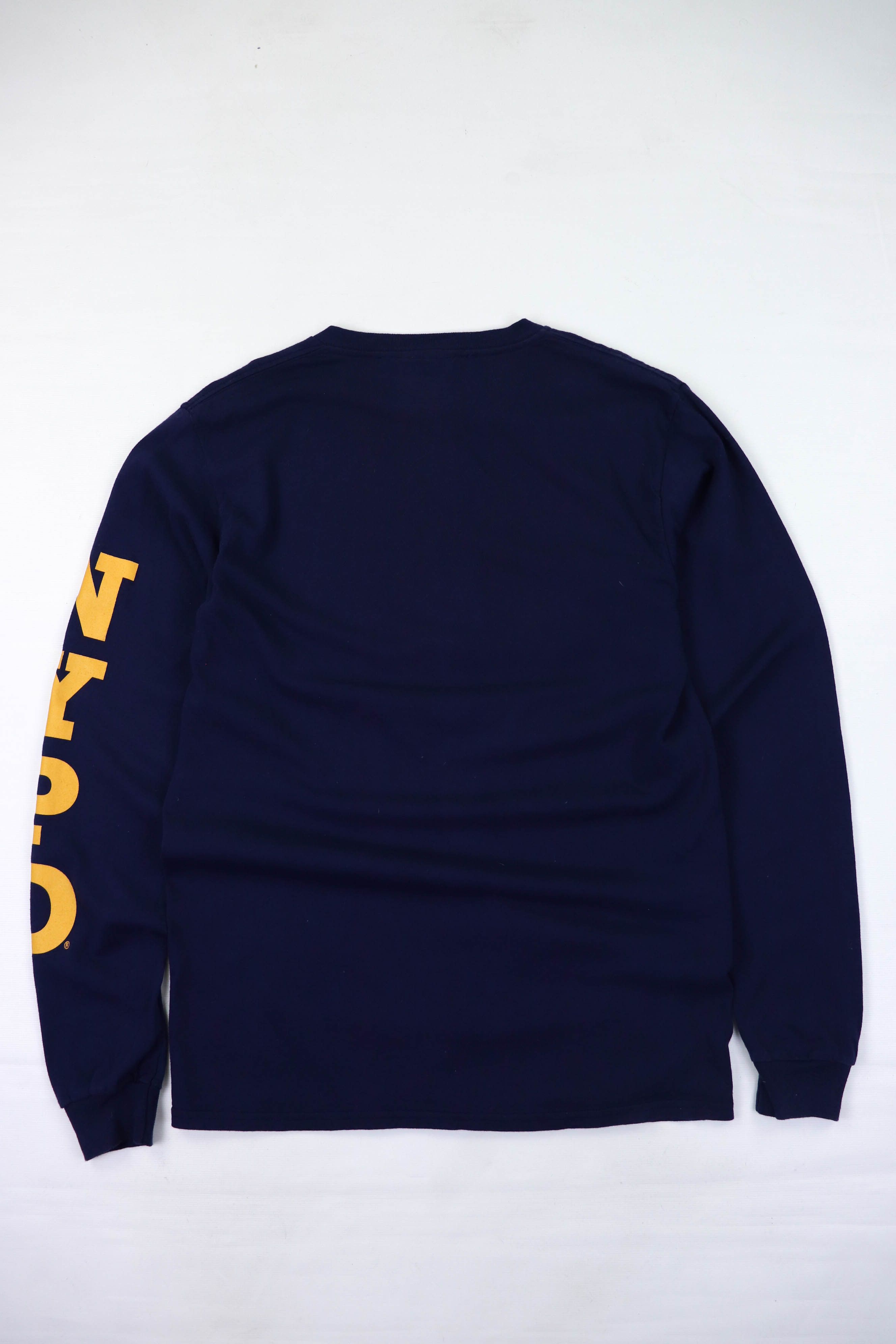 Vintage 00s Vintage NYPD Big Logo Navy Blue Long Sleeve Size US M / EU 48-50 / 2 - 2 Thumbnail