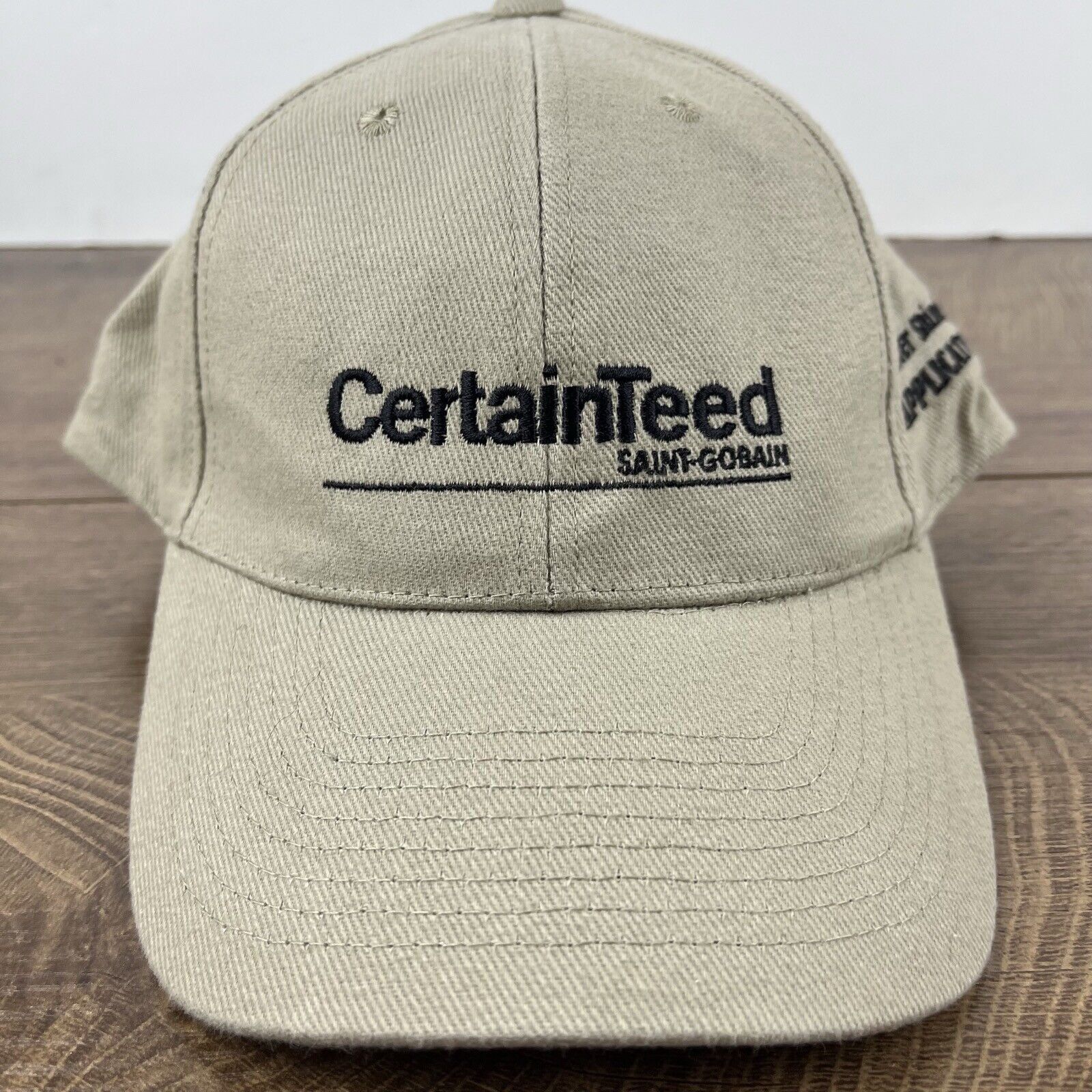 Other Certain Teed Hat Saint Gobain Hat Tan Brown Hat Adjustable H Size ONE SIZE - 6 Thumbnail