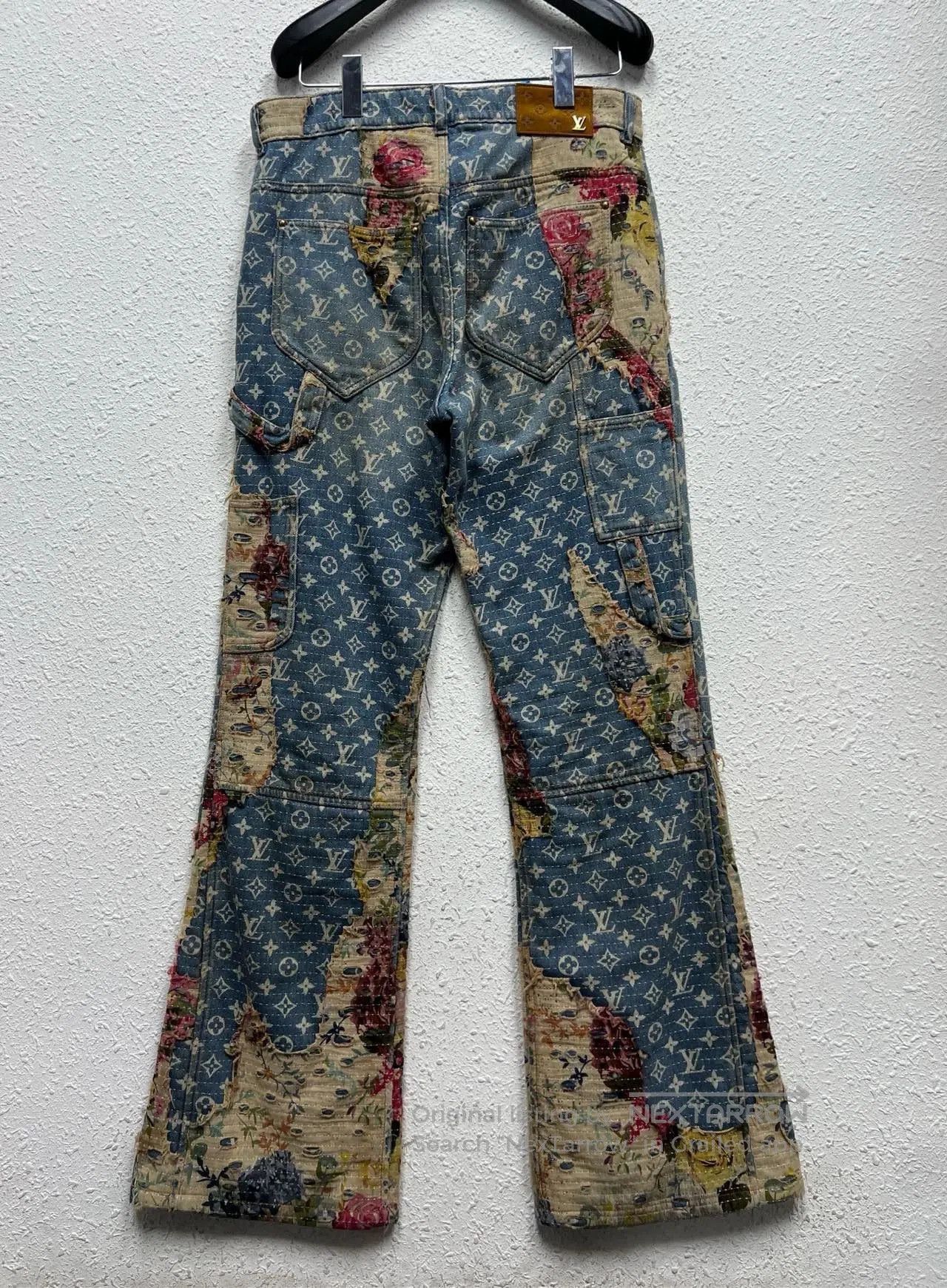 Louis Vuitton louis vuitton floral patchwork denim pants. Size US 30 / EU 46 - 2 Thumbnail