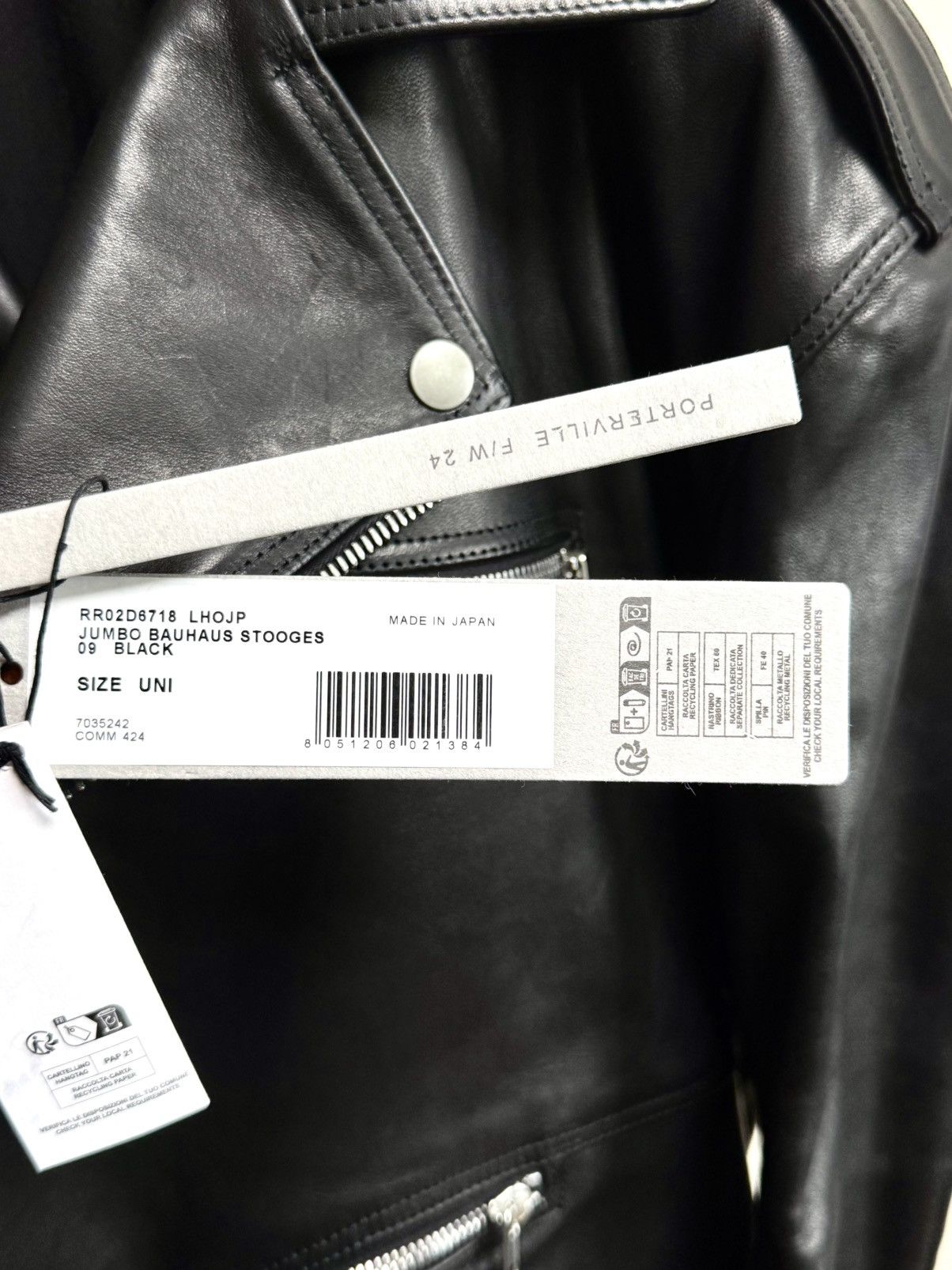 Rick Owens Rick owens 24FW Jumbo Bauhaus Leather jacket Size US M / EU 48-50 / 2 - 5 Thumbnail