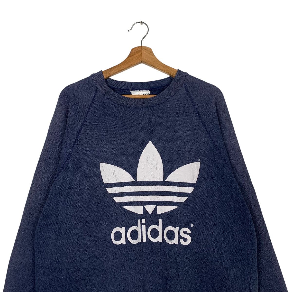 Adidas Vintage Adidas Big Logo Sweatshirt Size US M / EU 48-50 / 2 - 2 Thumbnail