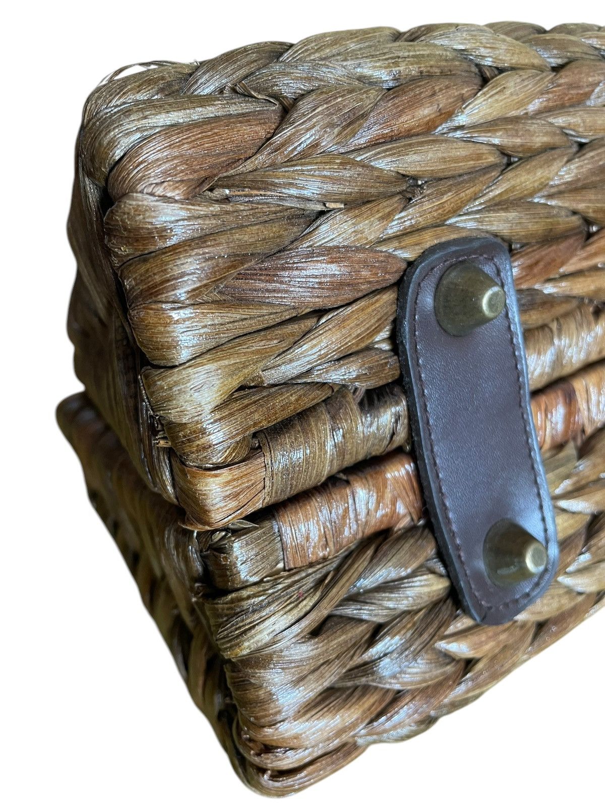 Vintage Vintage 70s / 80s rattan / bamboo basket bag handbag Size ONE SIZE - 5 Thumbnail