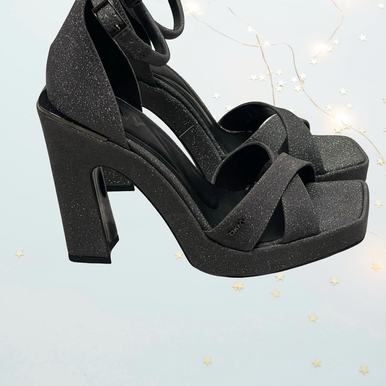 DKNY DKNY - Elegant Black Glitter Women's Heels in size 8 NWOT Size US 8 / IT 38 - 5 Thumbnail