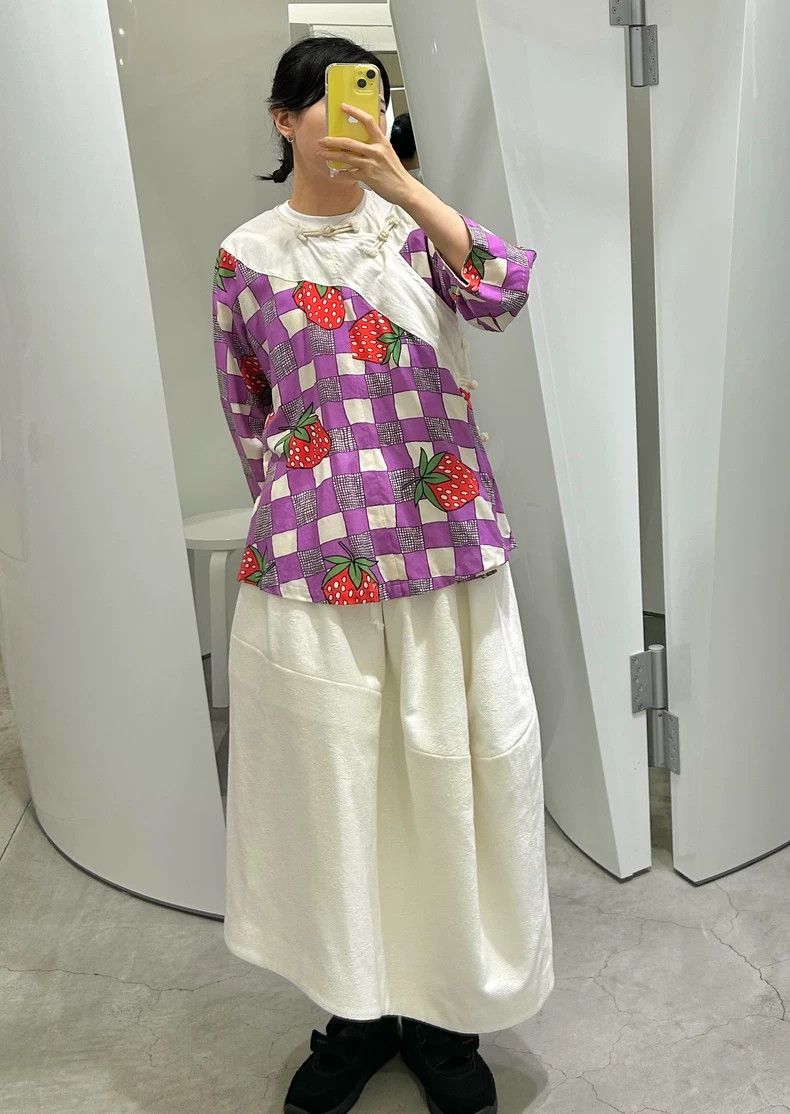 Comme des Garcons Comme Des Garcons Strawberry print Chinese coat Size S / US 4 / IT 40 - 5 Thumbnail