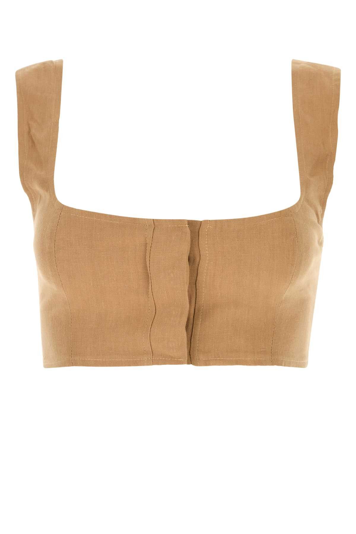 Other Camel Linen Jirja Crop-Top Size M / US 6-8 / IT 42-44 - 1 Thumbnail