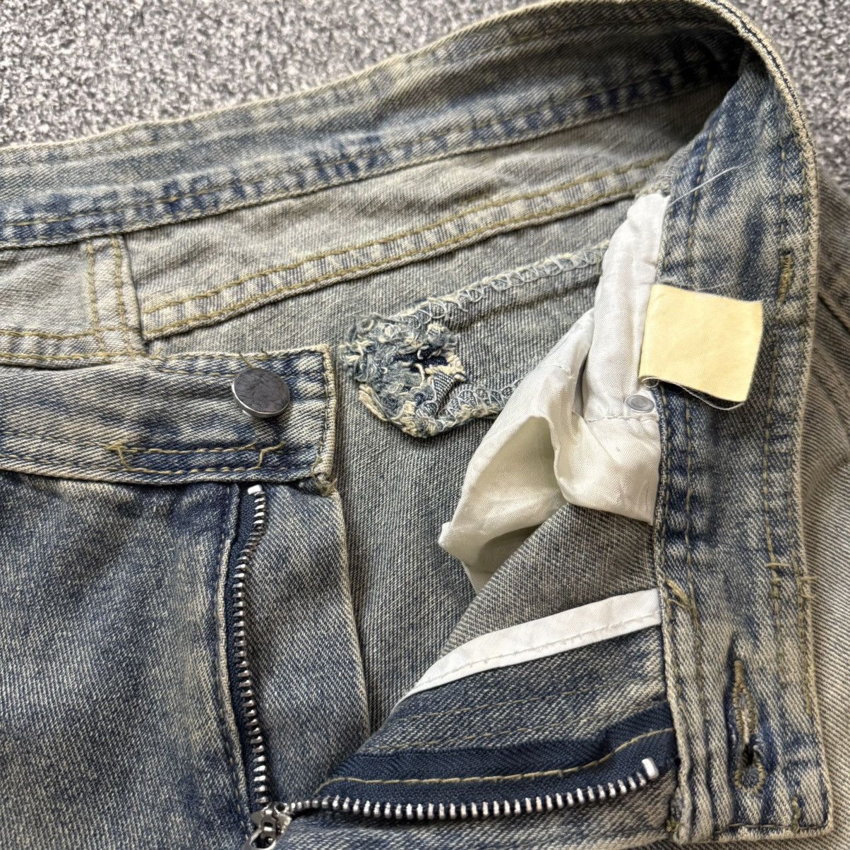 Tornado Mart 🔥🔥🇯🇵 90s Japanese Dirty Faded Flared Jeans Size US 33 - 10 Thumbnail