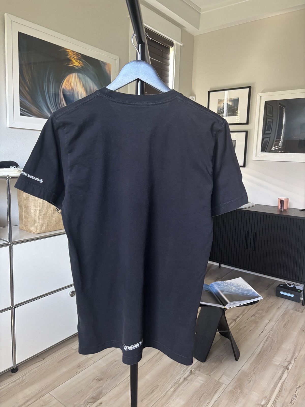 Chrome Hearts CHROME HEARTS | SCROLL BAR NECK LOGO TEE Size US M / EU 48-50 / 2 - 3 Thumbnail