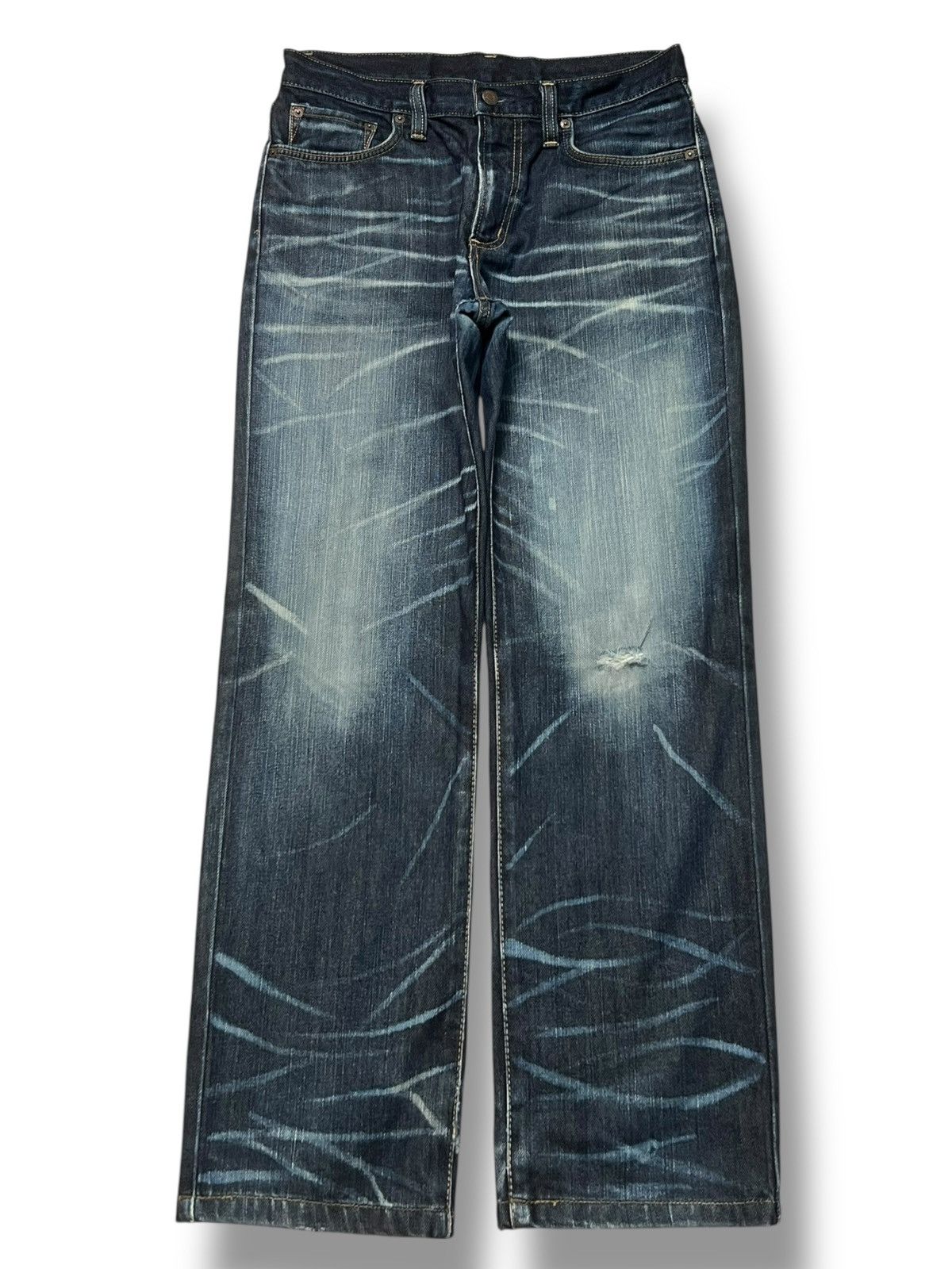 Edwin Vintage Edwin 403 Japan - Faded Whisker Wash Jeans Size US 32 / EU 48 - 2 Thumbnail