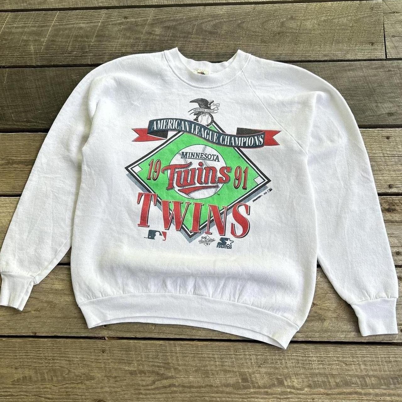 Vintage 90s Minnesota Twins MLB AL Champs Starter Sweatshirt