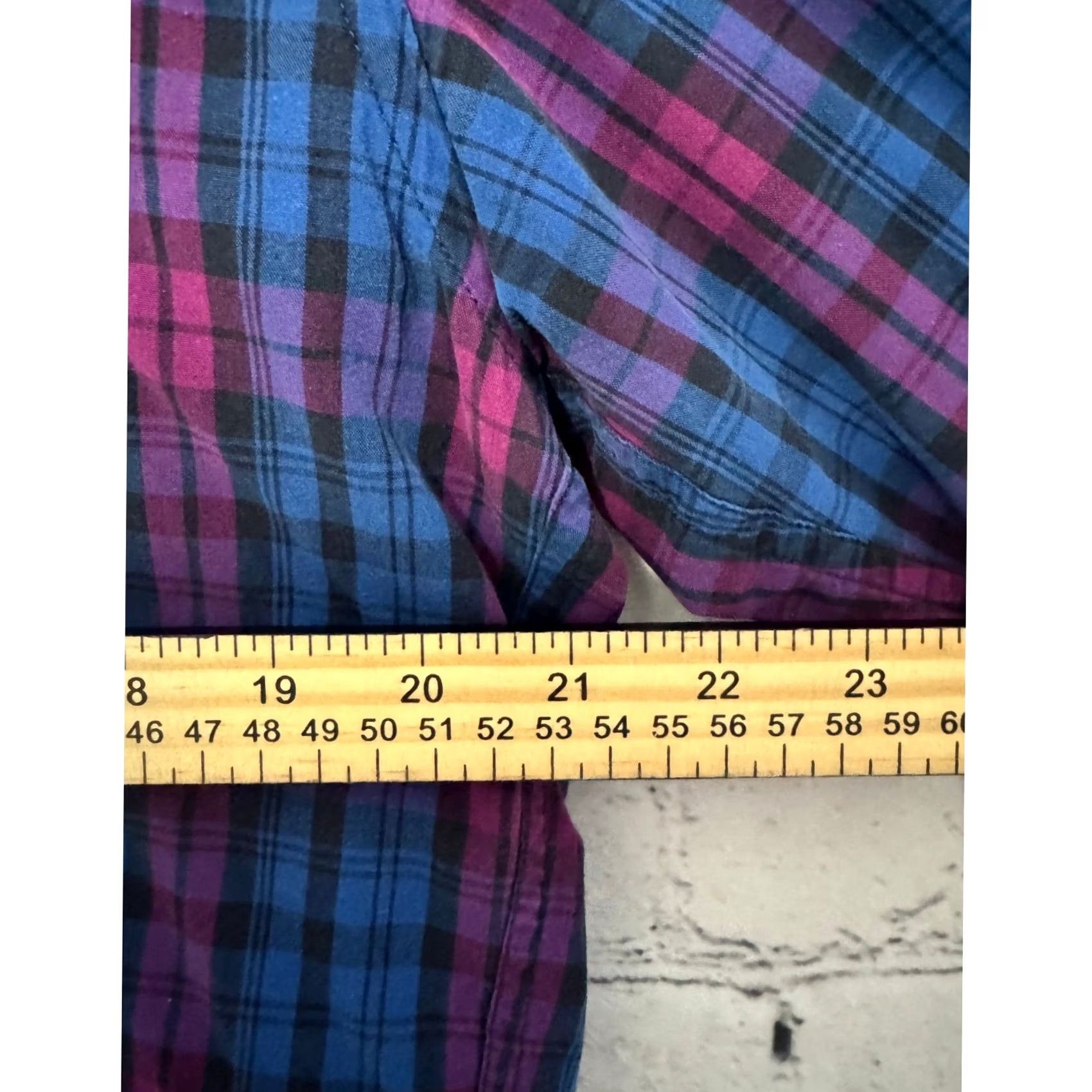J.Crew J Crew Slim Fit Button Down Shirt Men's L Blue Purple Plaid Size US L / EU 52-54 / 3 - 5 Thumbnail