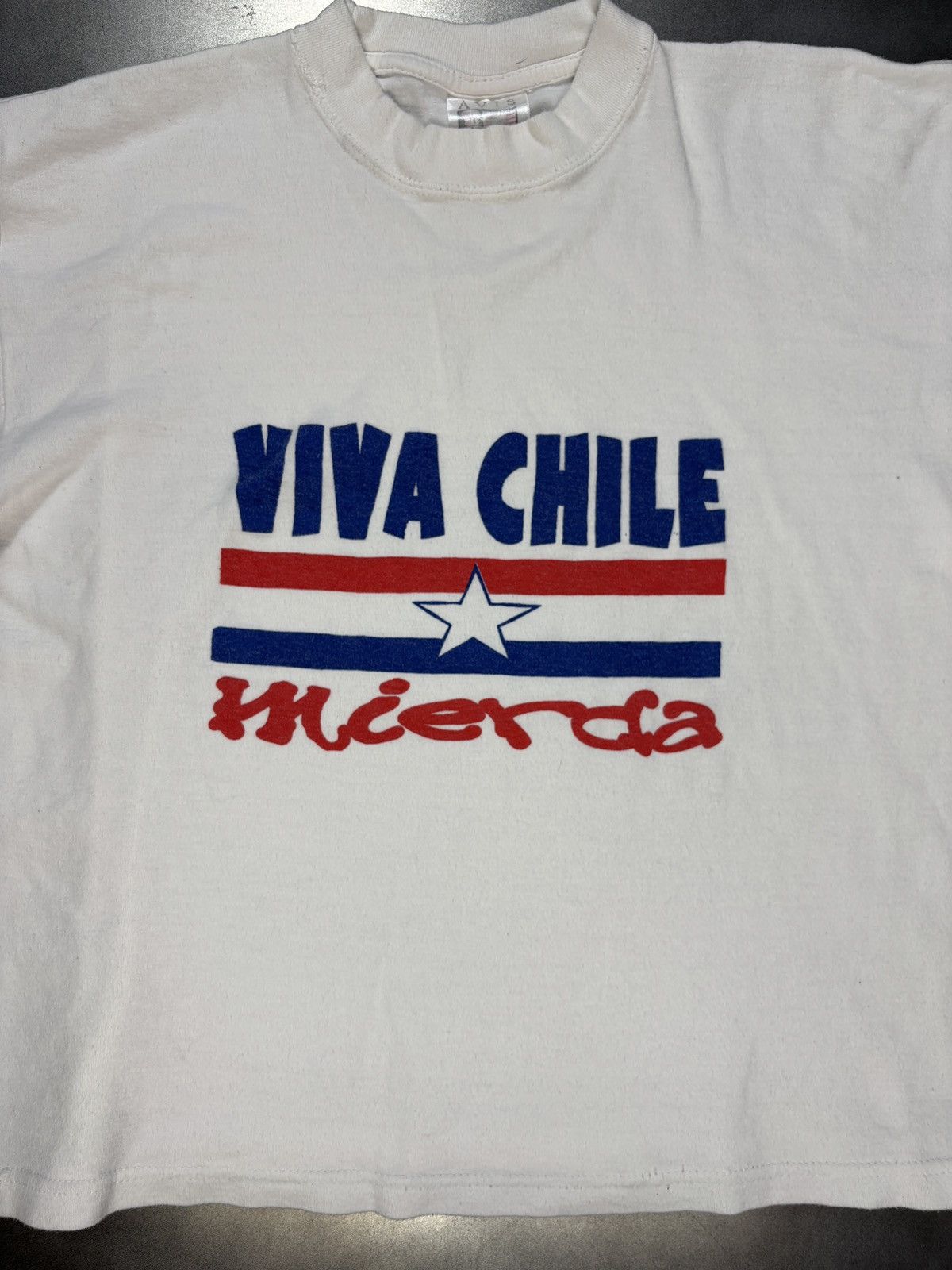 Vintage 1980s Vive Chile Muerde! Vintage Political Protest Allende Size US S / EU 44-46 / 1 - 3 Thumbnail
