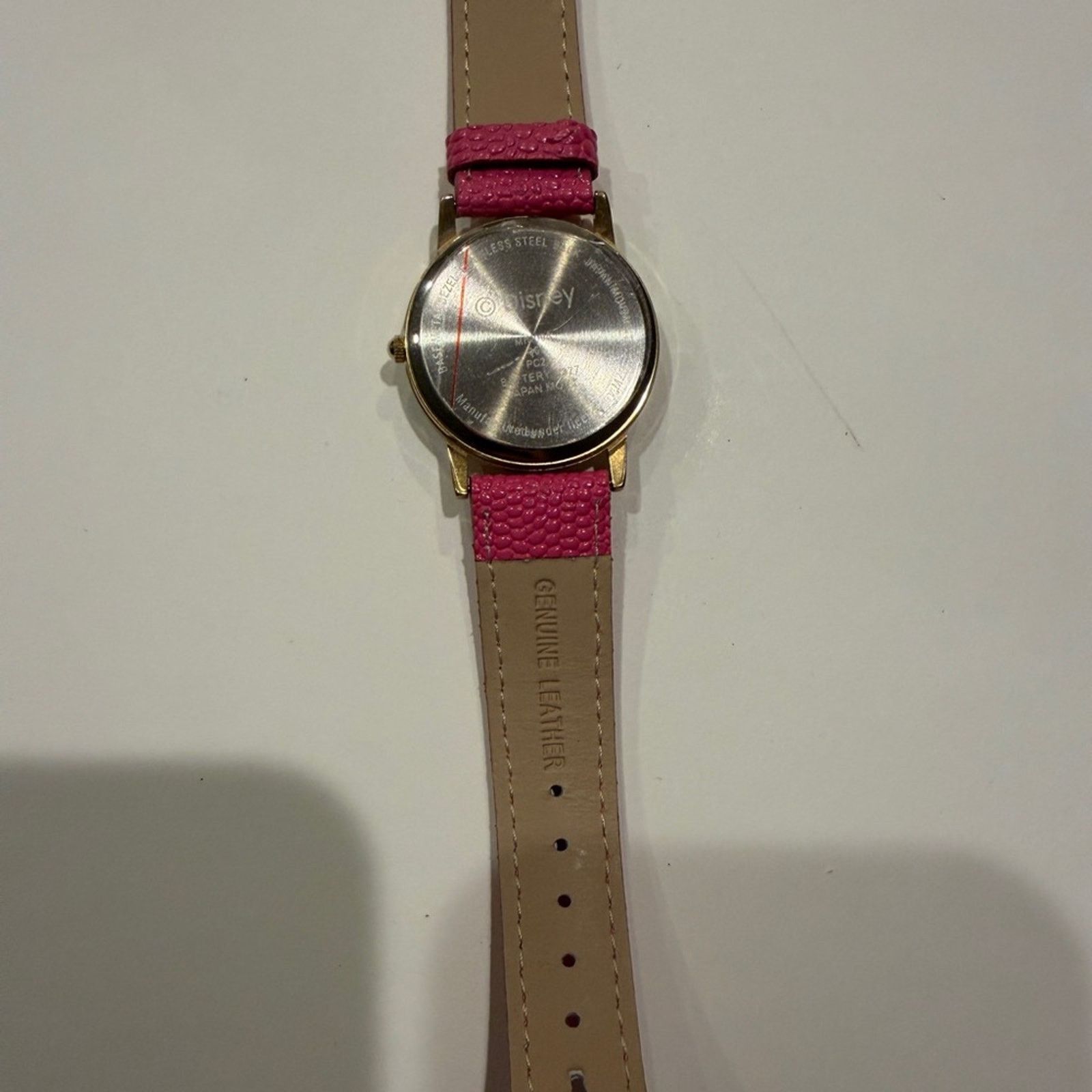Disney Disney Minnie Mouse Watch Pink Genuine Leather Buckle Band Size ONE SIZE - 3 Thumbnail