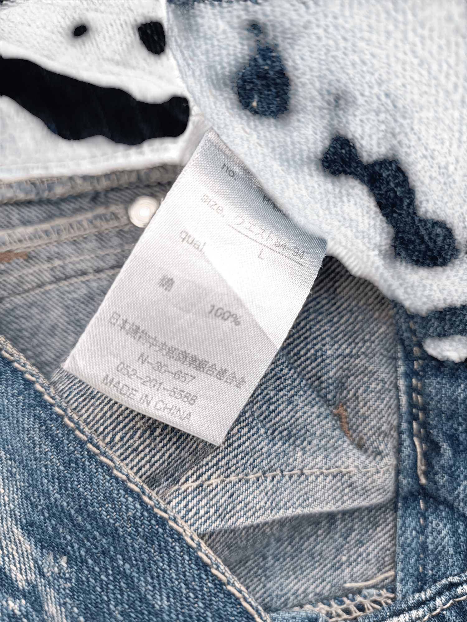 Japanese Brand FLARED 🔥 BLOW BY BLUE FLASH FADED JEANS Size US 31 - 12 Thumbnail