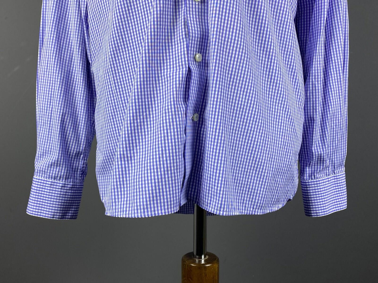 Eton Eton Contemporary Luxury Blue Dress Shirt Size 16 41 L Size US M / EU 48-50 / 2 - 3 Thumbnail