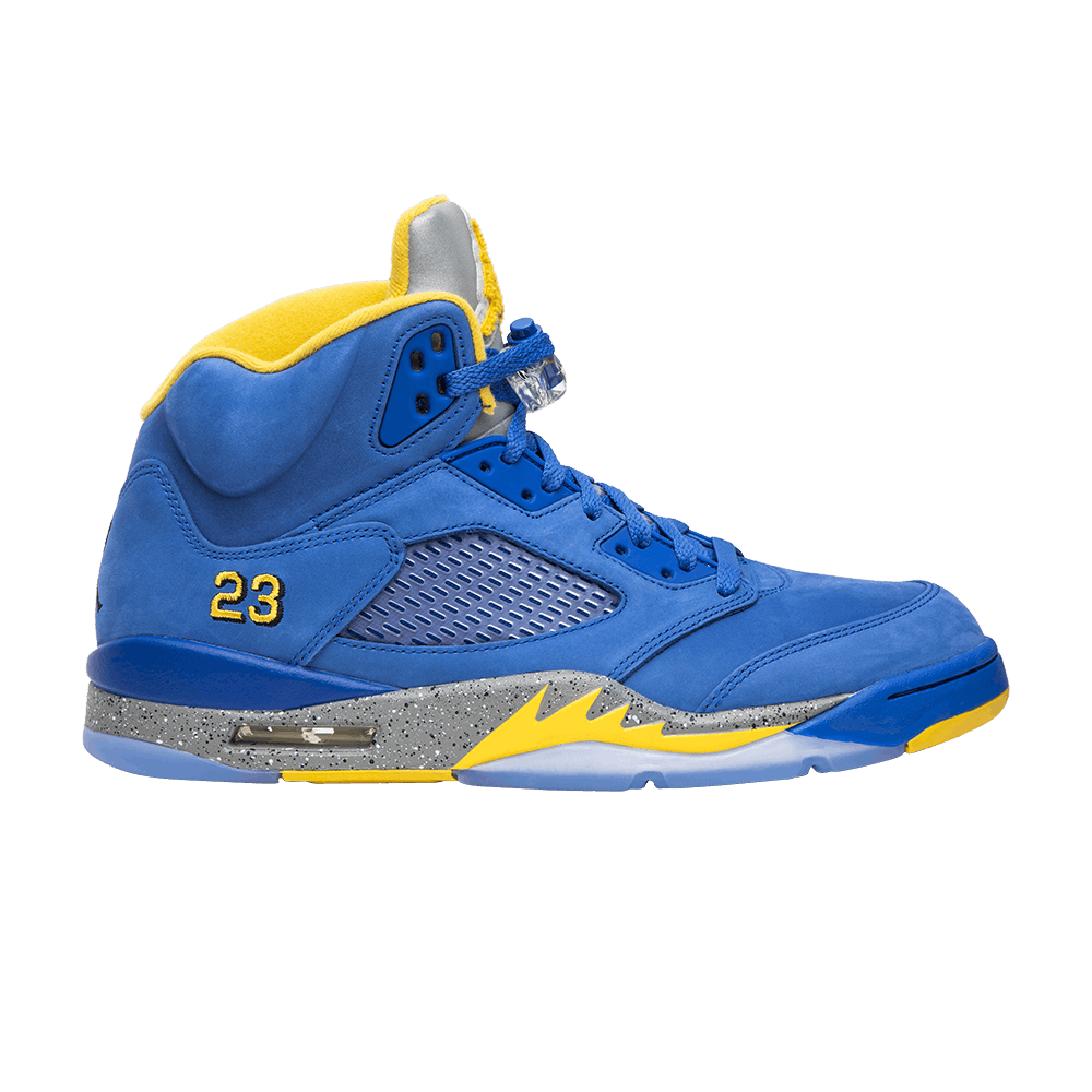 image of Air Jordan 5 Retro Laney Shoes in Blue, Men's (Size 12)
